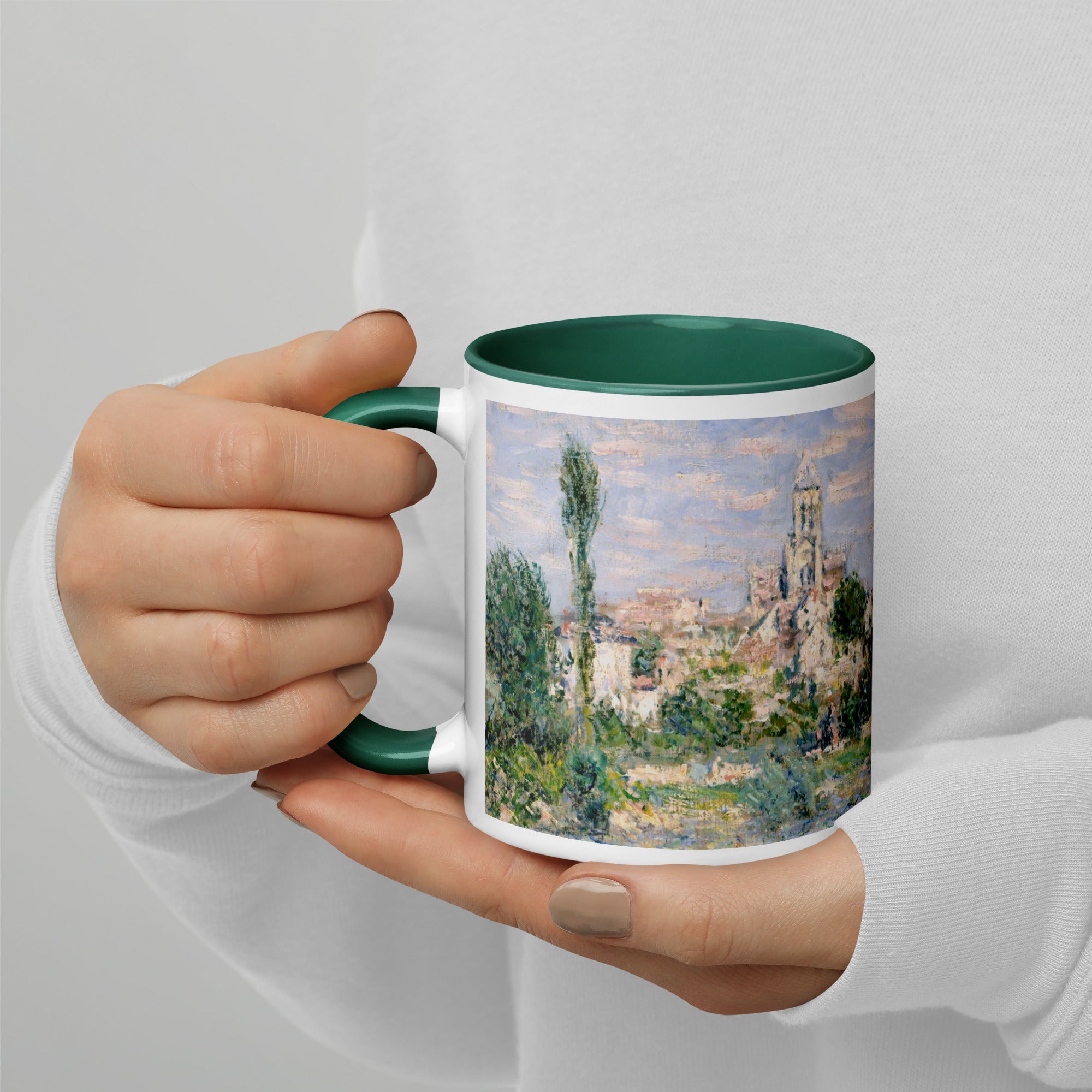 Claude Monet „Vetheuil im Sommer“, berühmtes Gemälde, Keramiktasse | Premium-Kunsttasse