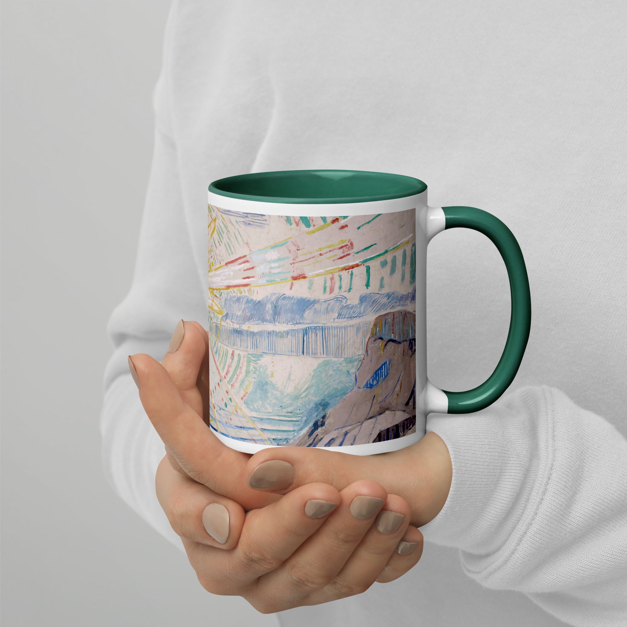 Edvard Munch 'The Sun' Famous Painting Ceramic Mug | Premium Art Mug