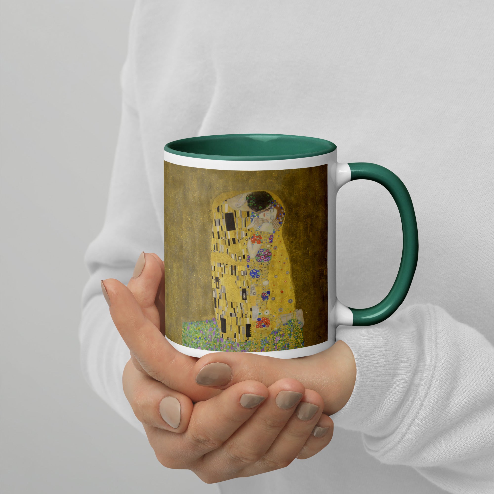 Keramiktasse „Der Kuss“ von Gustav Klimt, berühmtes Gemälde | Hochwertige Kunsttasse