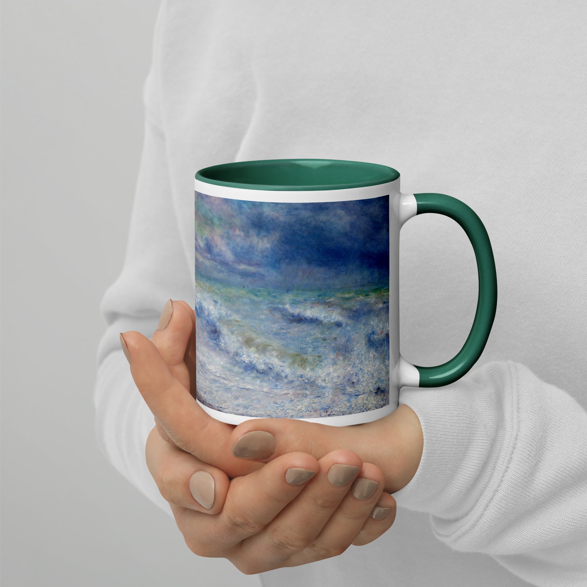 Pierre-Auguste Renoir 'Seascape' Famous Painting Ceramic Mug | Premium Art Mug