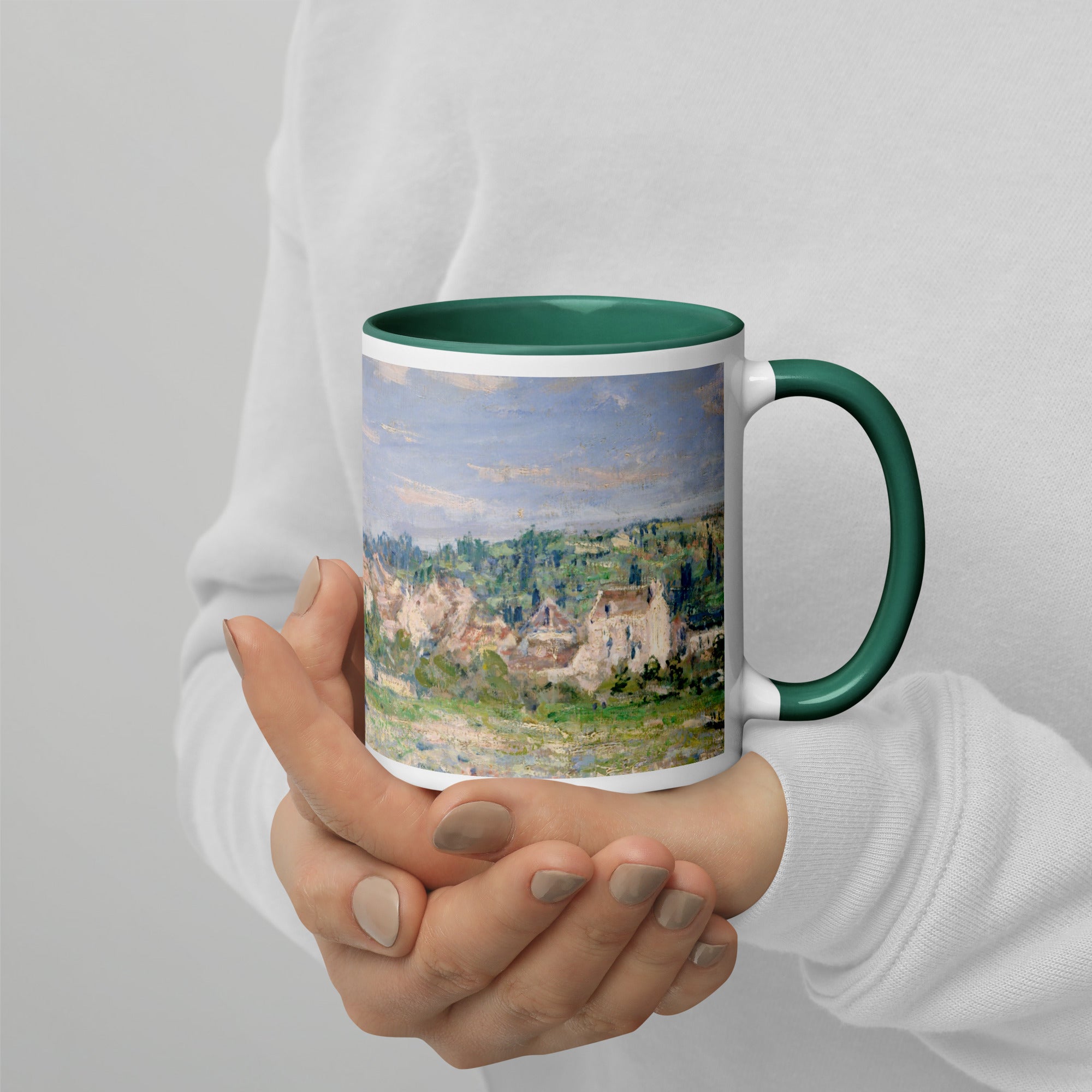 Claude Monet „Vetheuil im Sommer“, berühmtes Gemälde, Keramiktasse | Premium-Kunsttasse