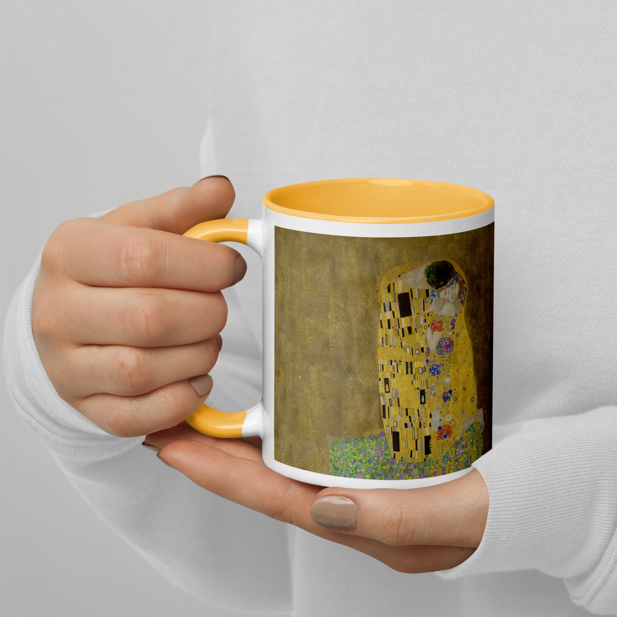 Gustav Klimt 'The Kiss' Famous Painting Ceramic Mug | Premium Art Mug