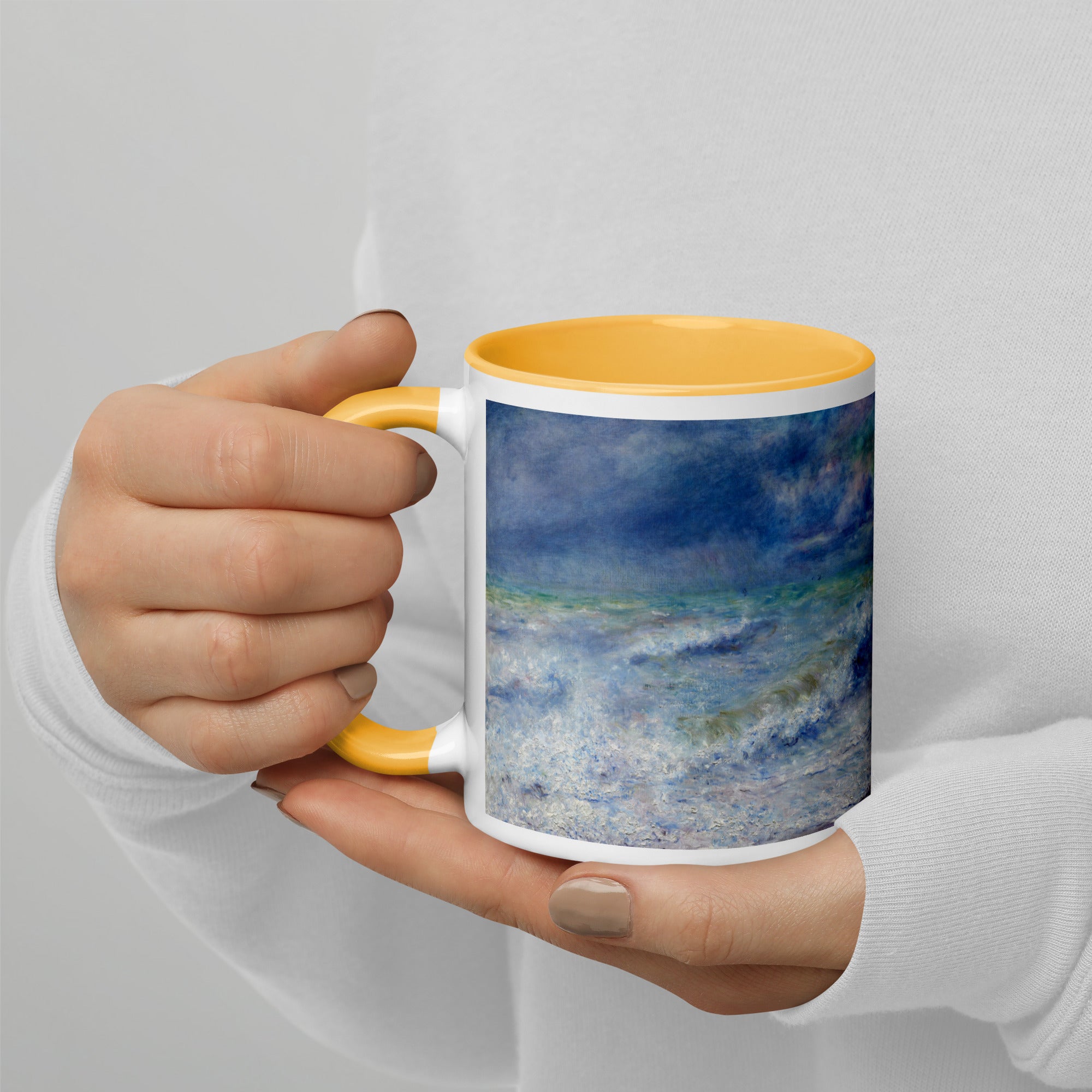 Pierre-Auguste Renoir 'Seascape' Famous Painting Ceramic Mug | Premium Art Mug
