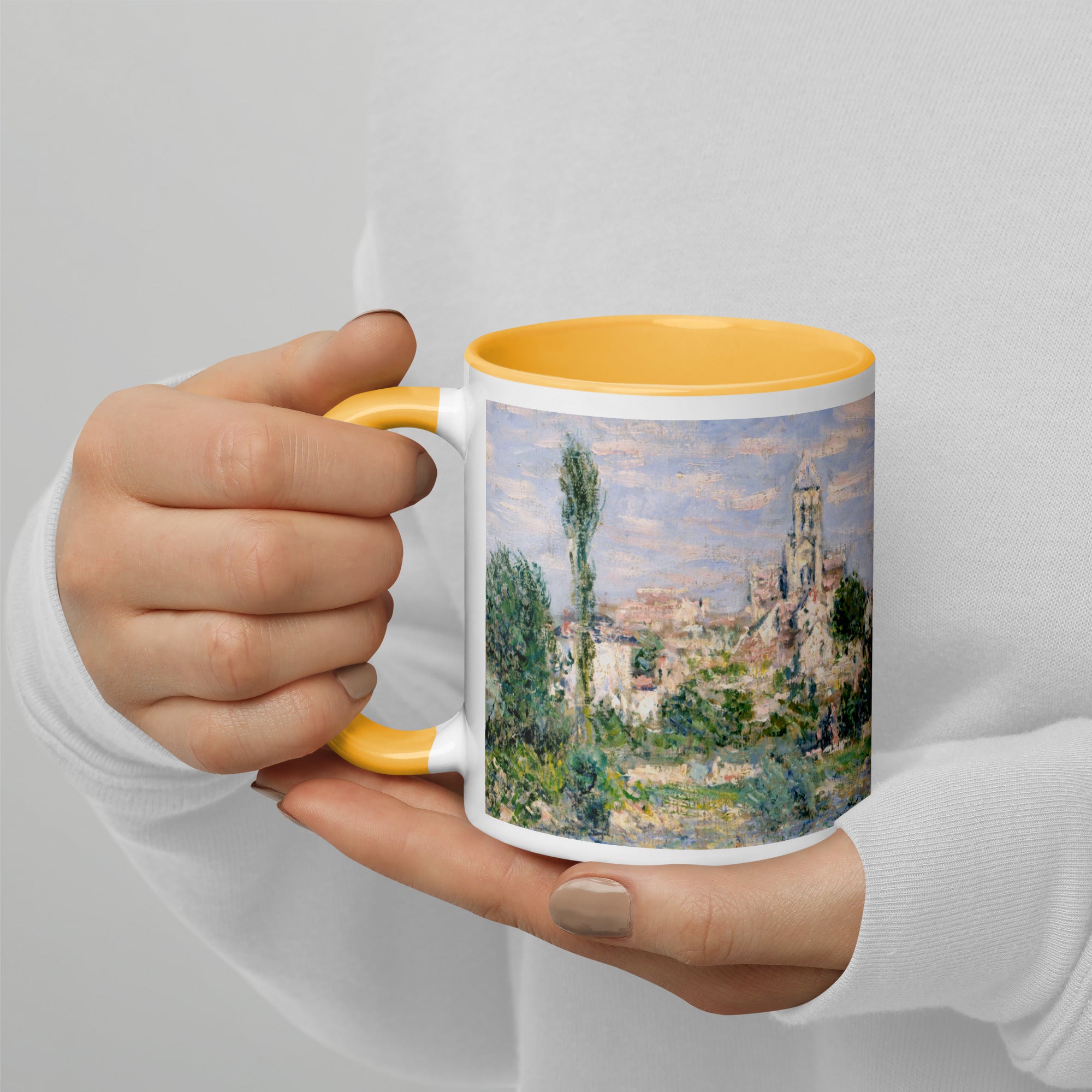 Claude Monet „Vetheuil im Sommer“, berühmtes Gemälde, Keramiktasse | Premium-Kunsttasse