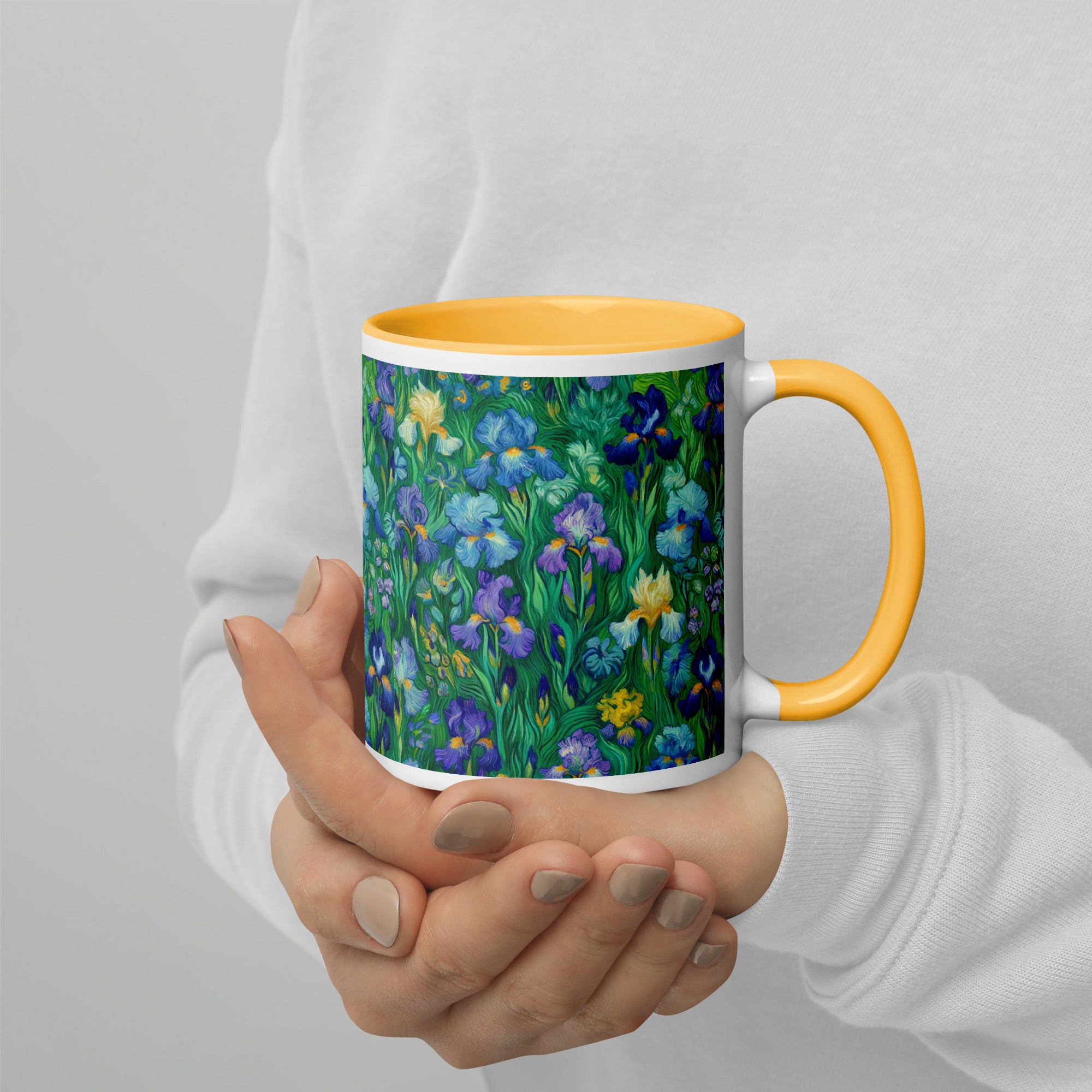 Vincent van Gogh 'Irises' Famous Painting Ceramic Mug | Premium Art Mug