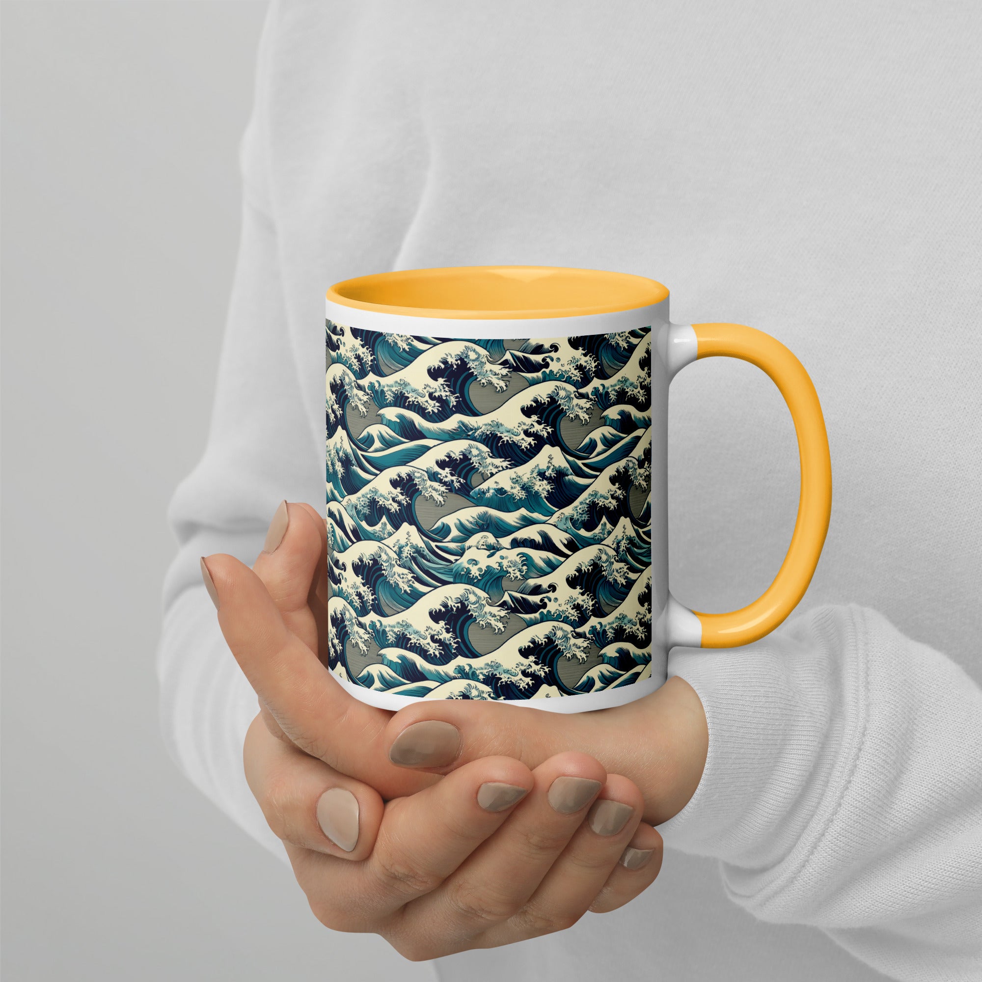 Hokusai 'The Great Wave off Kanagawa' Famous Painting Ceramic Mug | Premium Art Mug