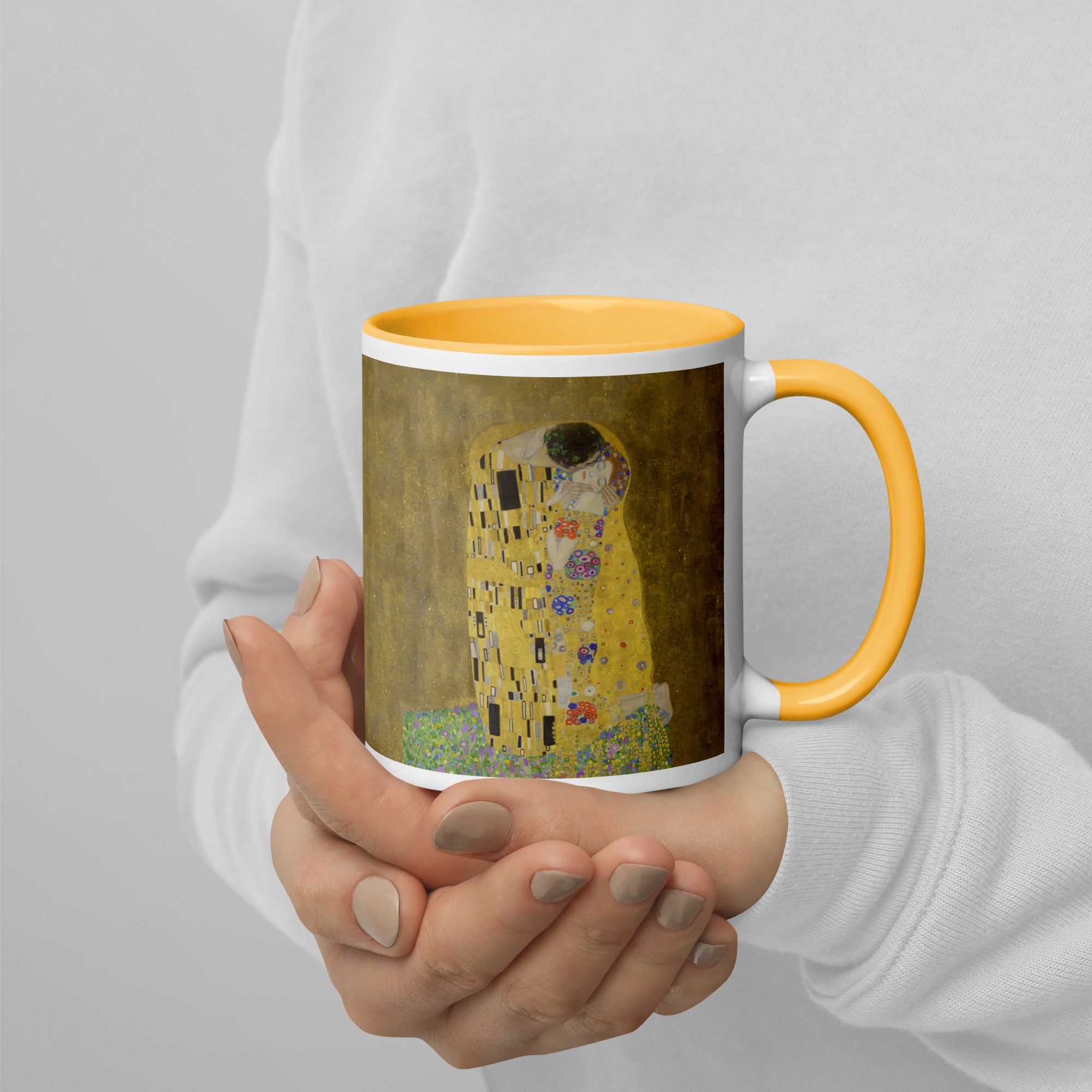 Gustav Klimt 'The Kiss' Famous Painting Ceramic Mug | Premium Art Mug