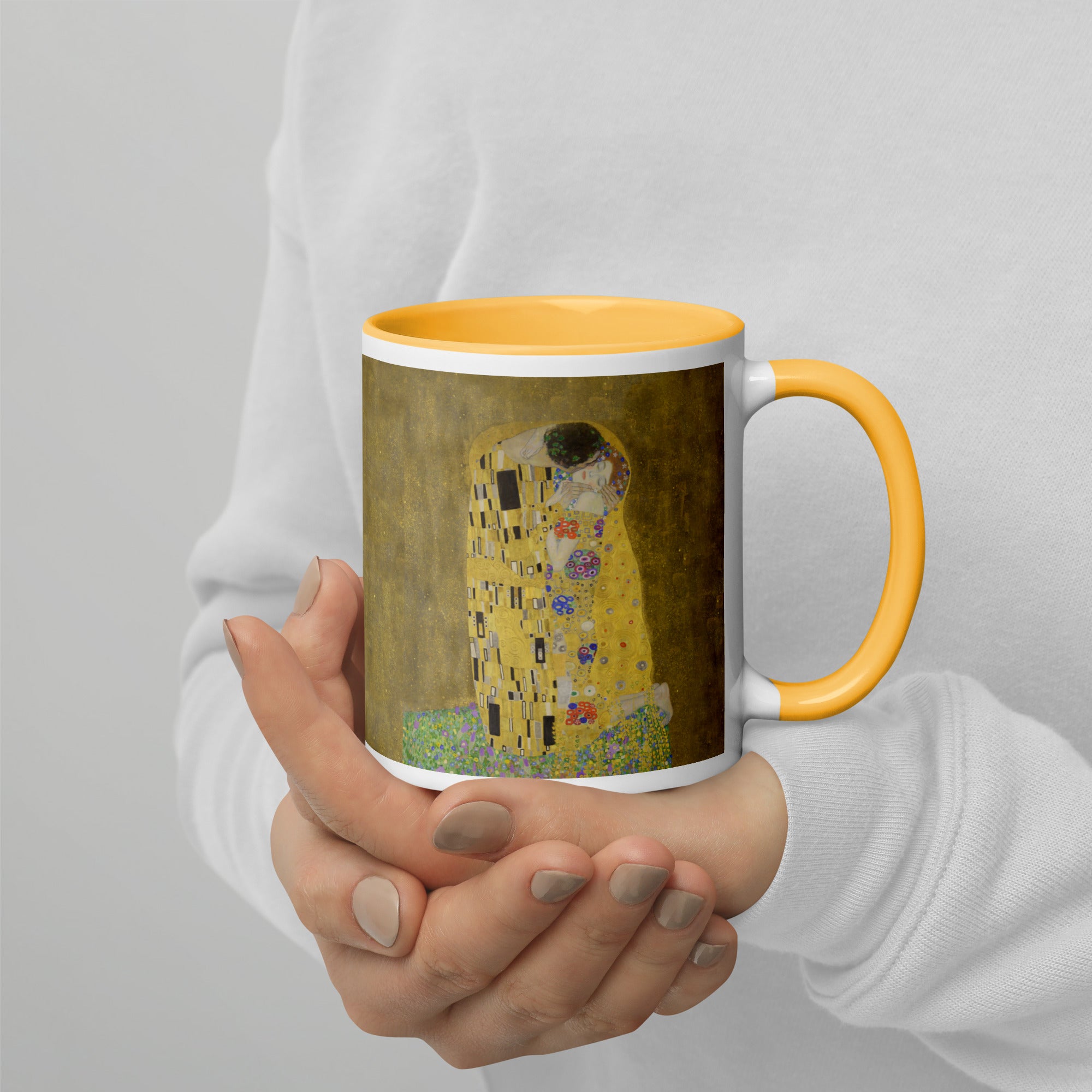 Keramiktasse „Der Kuss“ von Gustav Klimt, berühmtes Gemälde | Hochwertige Kunsttasse