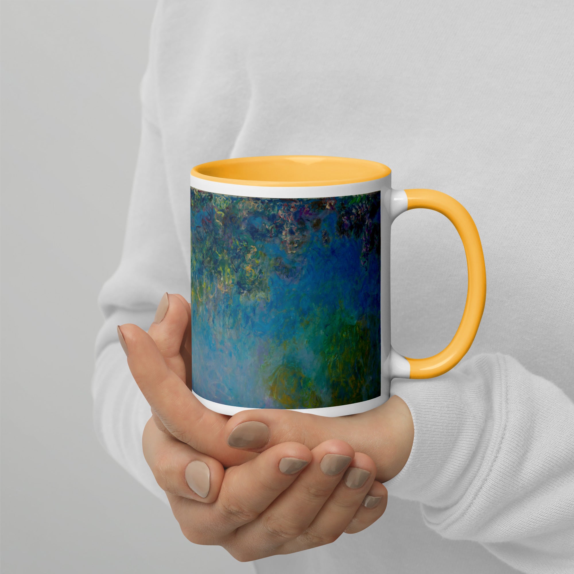 Keramiktasse „Wisteria“ von Claude Monet, berühmtes Gemälde | Hochwertige Kunsttasse