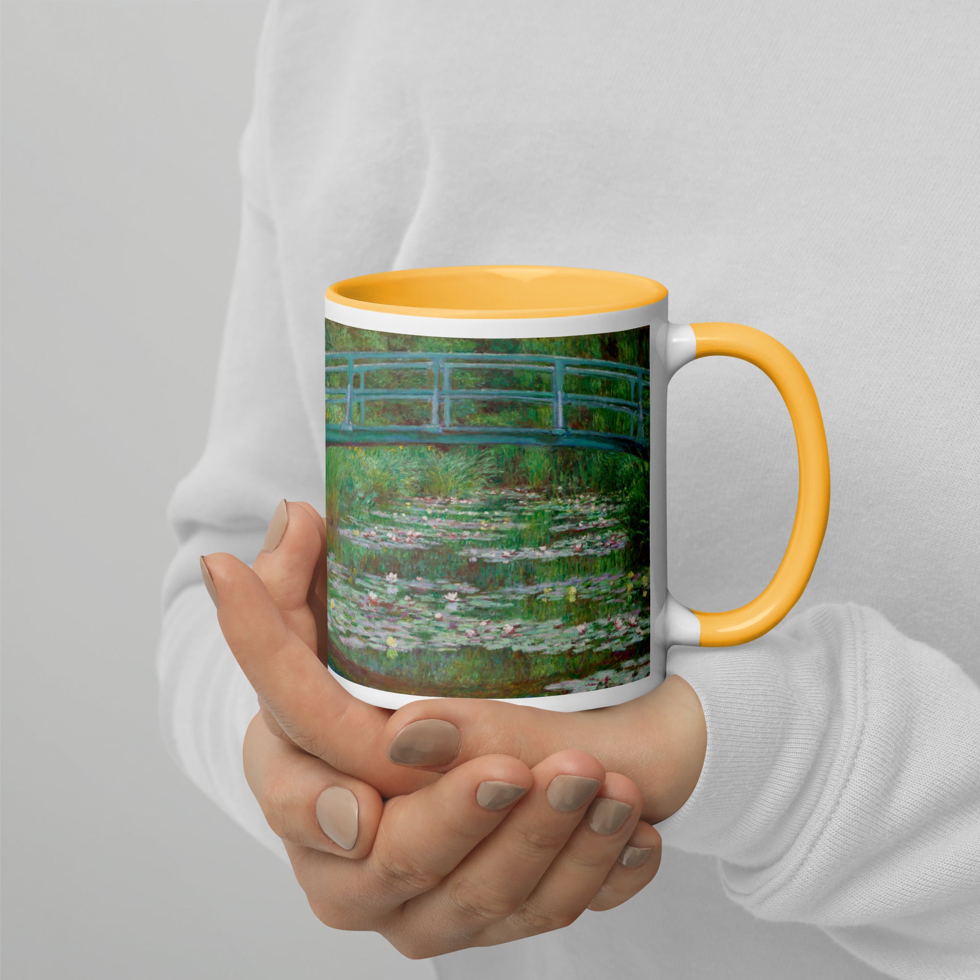 Claude Monet 'The Japanese Footbridge' Famous Painting Ceramic Mug | Premium Art Mug
