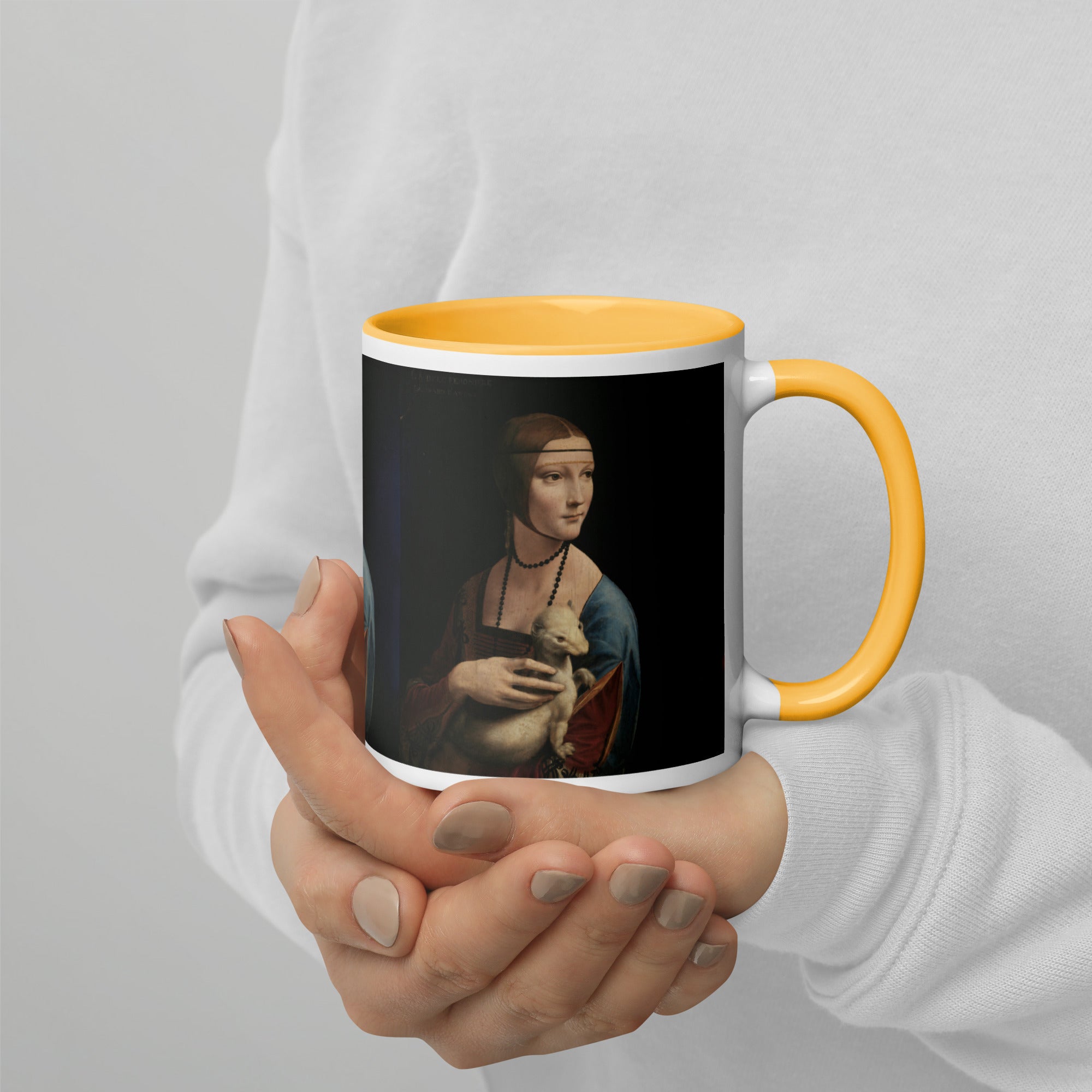 Keramiktasse „Die Dame mit dem Hermelin“ von Leonardo da Vinci, berühmtes Gemälde | Hochwertige Kunsttasse