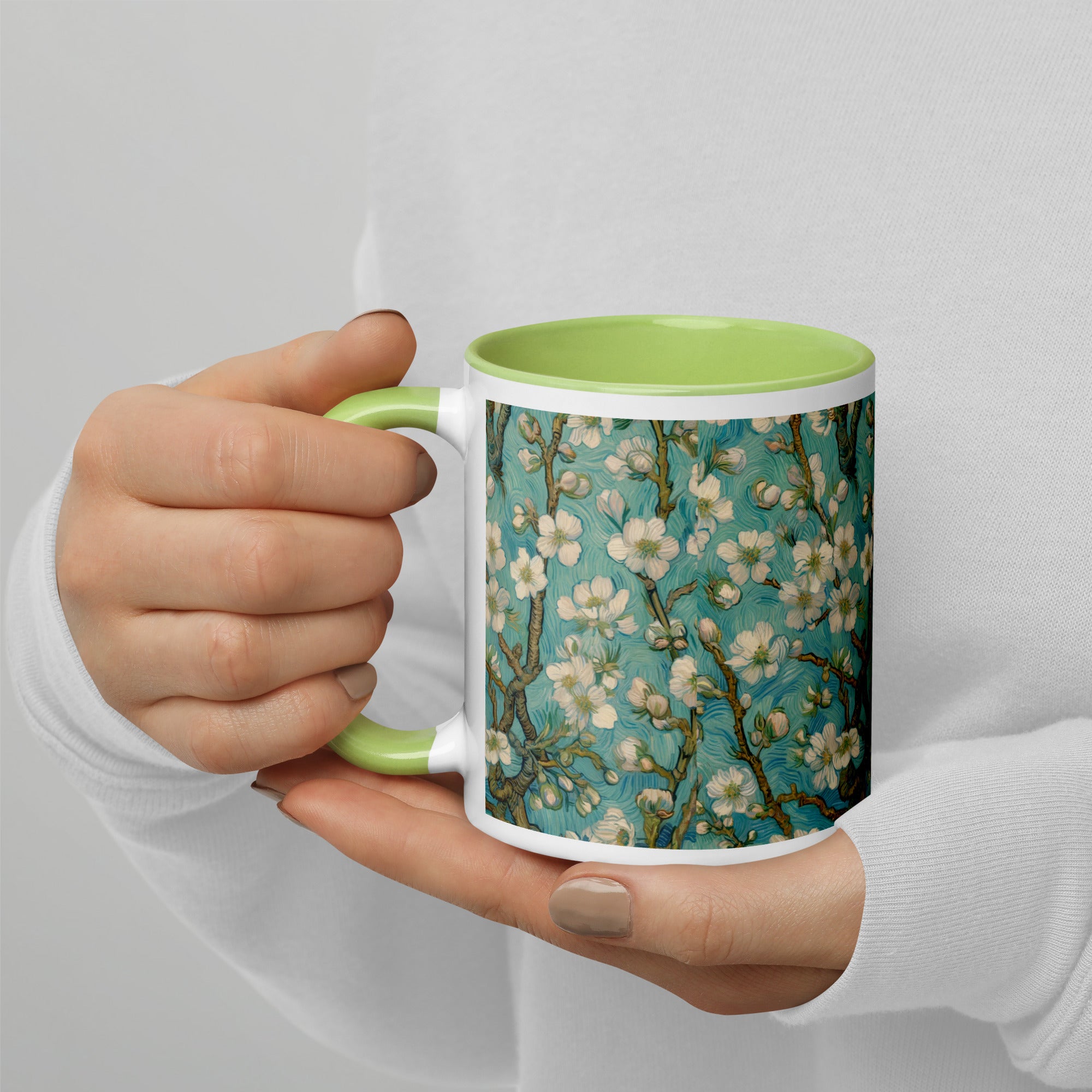 Keramiktasse „Mandelblüte“ von Vincent van Gogh, berühmtes Gemälde | Hochwertige Kunsttasse