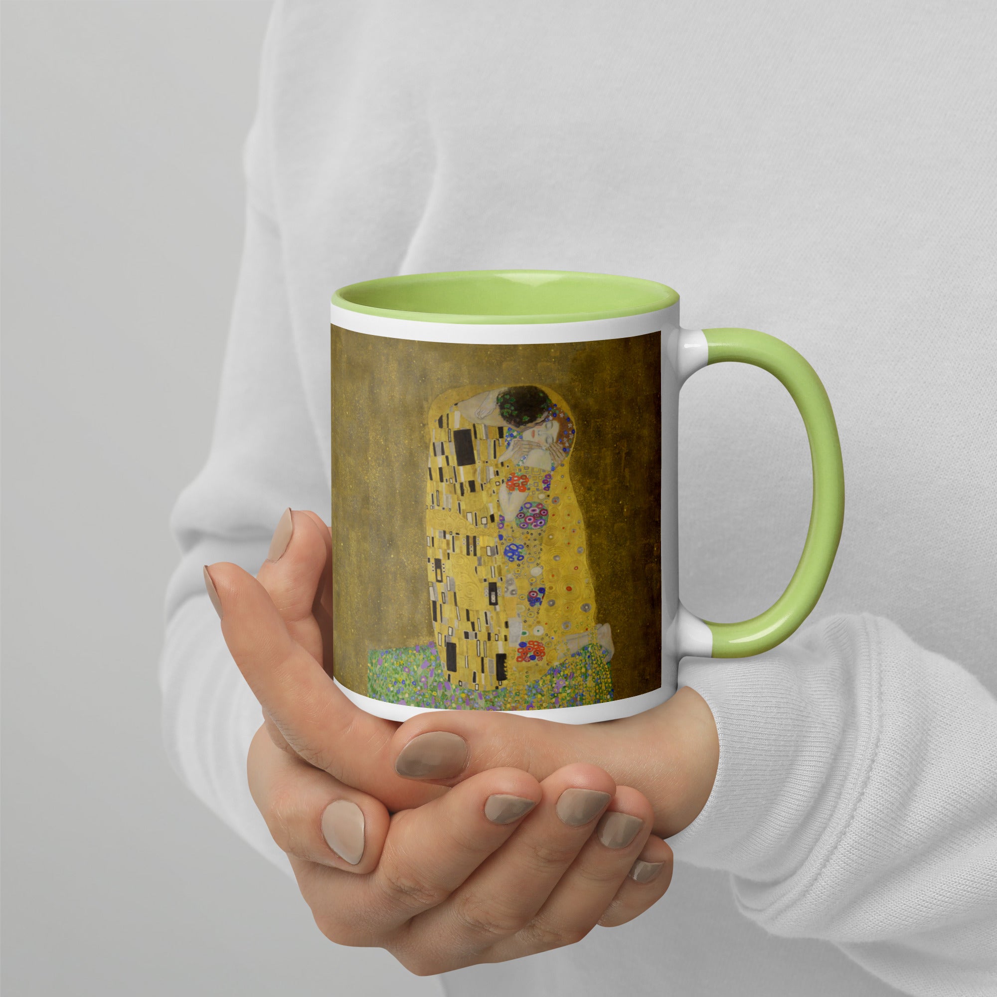 Keramiktasse „Der Kuss“ von Gustav Klimt, berühmtes Gemälde | Hochwertige Kunsttasse