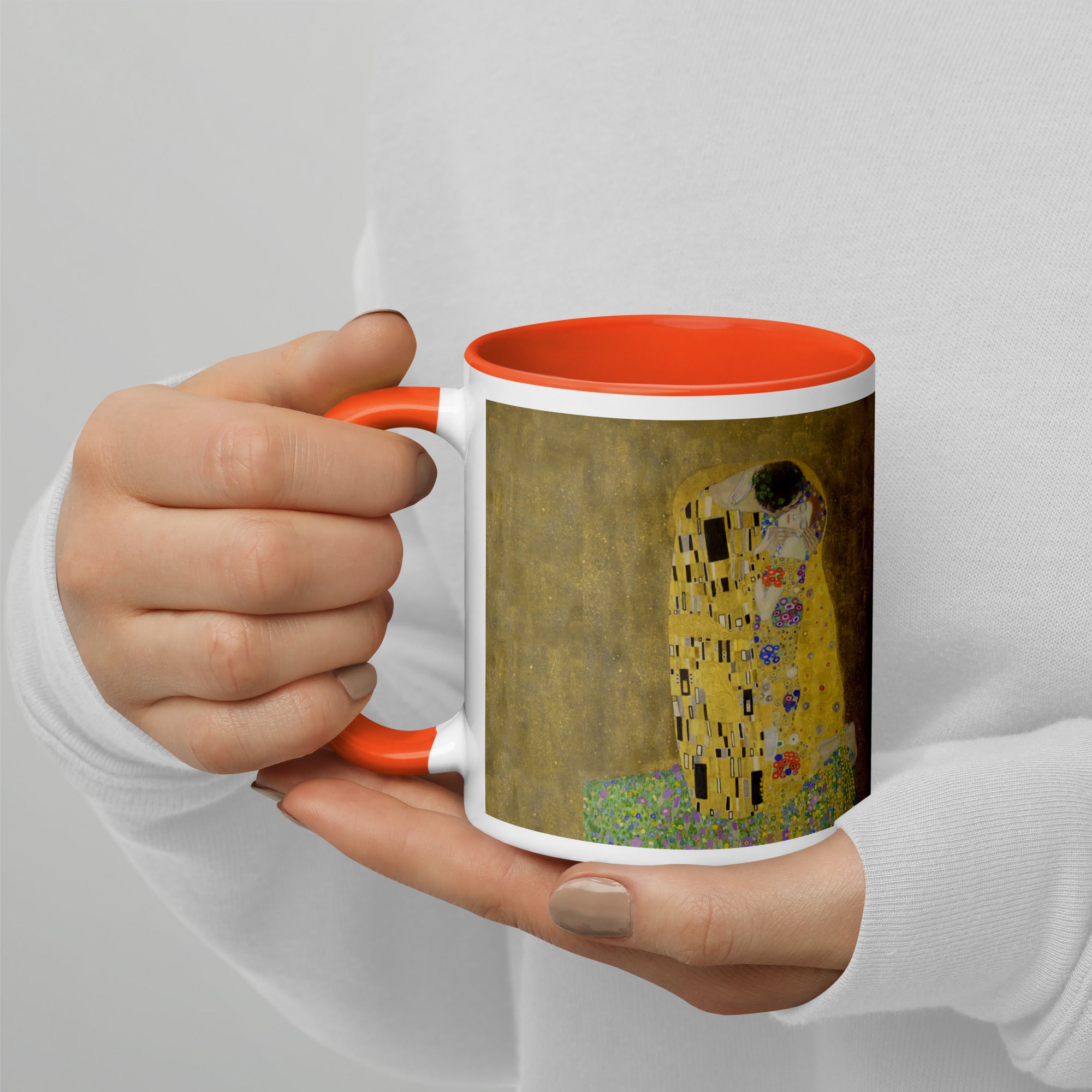 Keramiktasse „Der Kuss“ von Gustav Klimt, berühmtes Gemälde | Hochwertige Kunsttasse