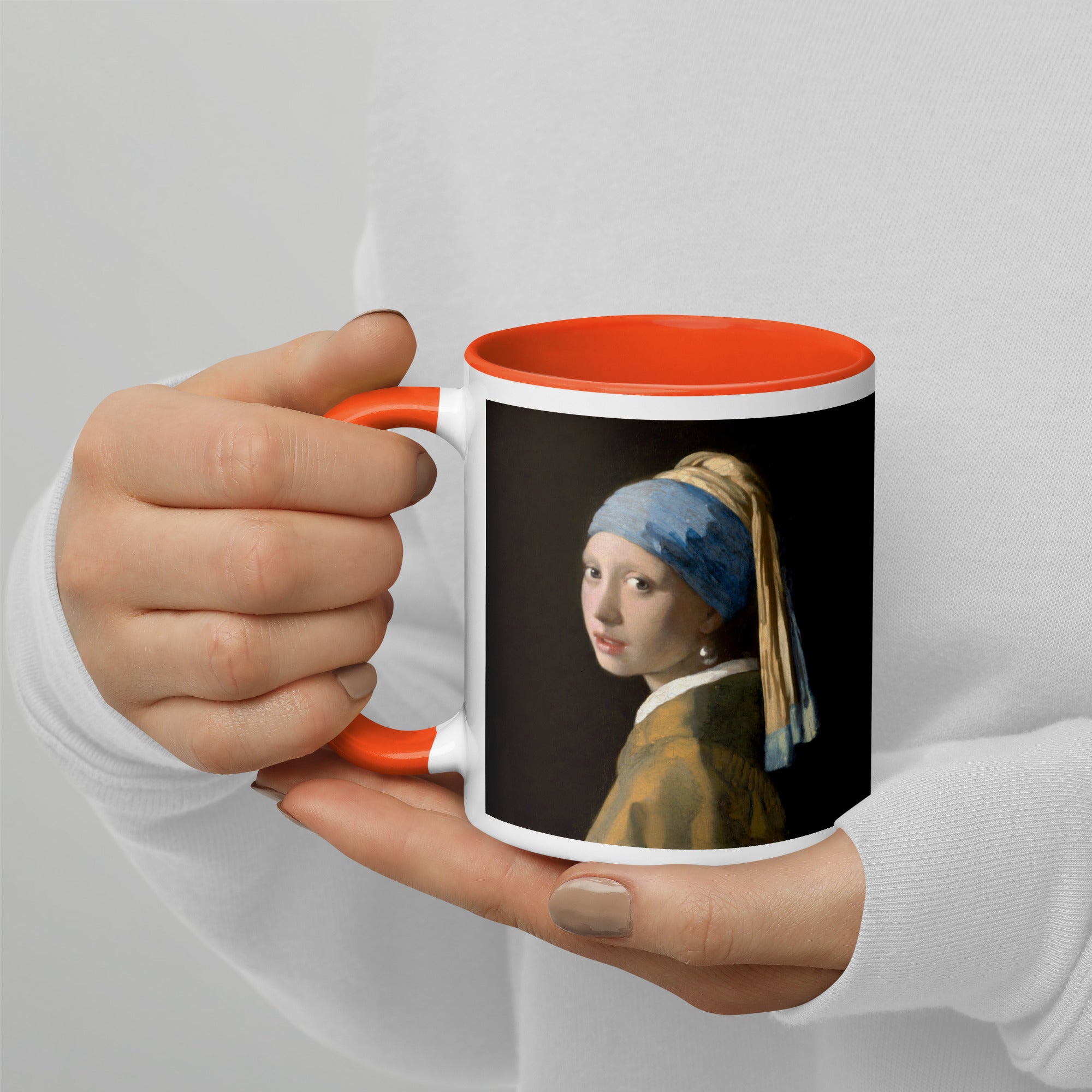 Keramiktasse „Mädchen mit dem Perlenohrgehänge“ von Johannes Vermeer, berühmtes Gemälde | Hochwertige Kunsttasse