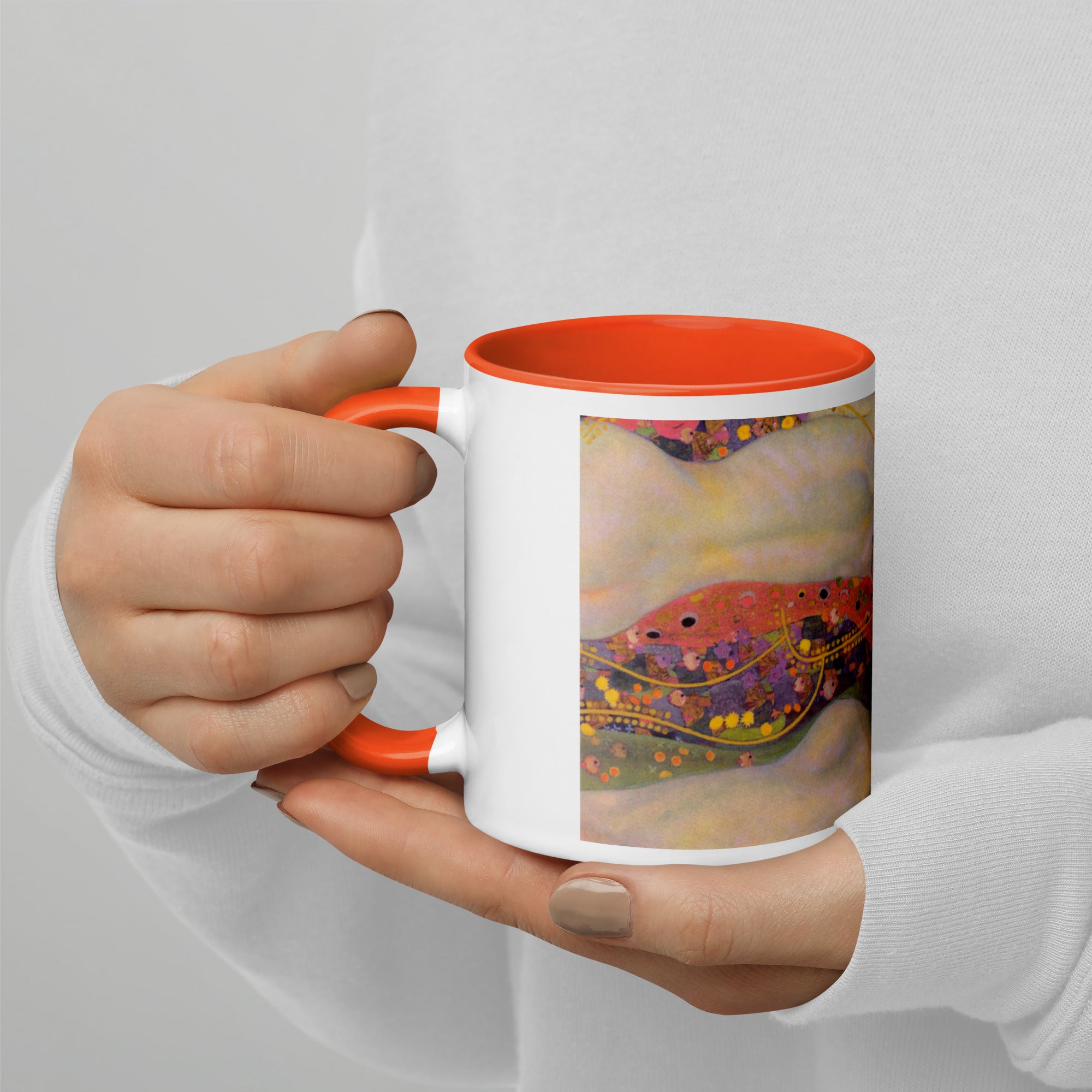 Keramiktasse „Wasserschlangen II“ von Gustav Klimt, berühmtes Gemälde | Hochwertige Kunsttasse