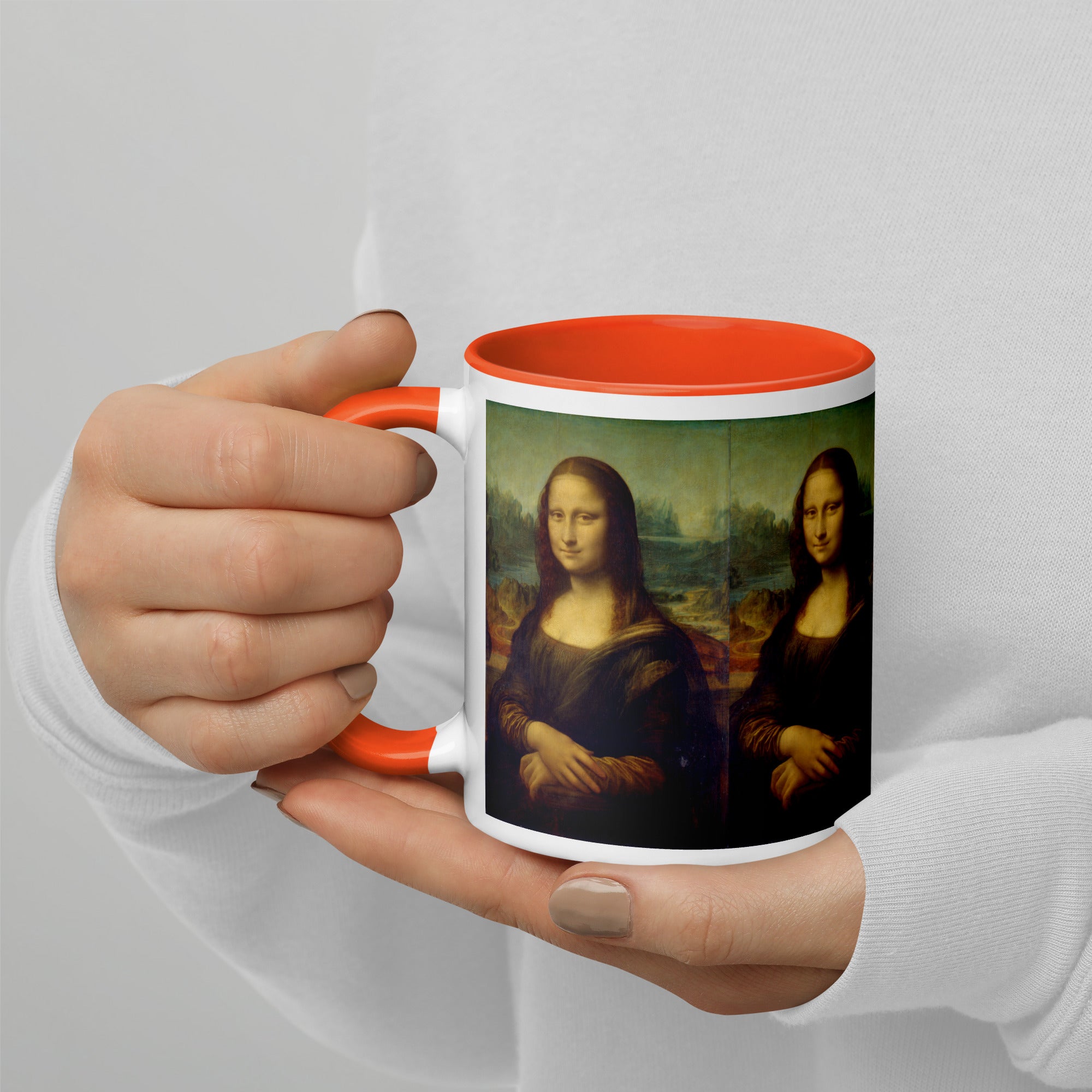 Keramiktasse „Mona Lisa“ von Leonardo da Vinci, berühmtes Gemälde | Hochwertige Kunsttasse