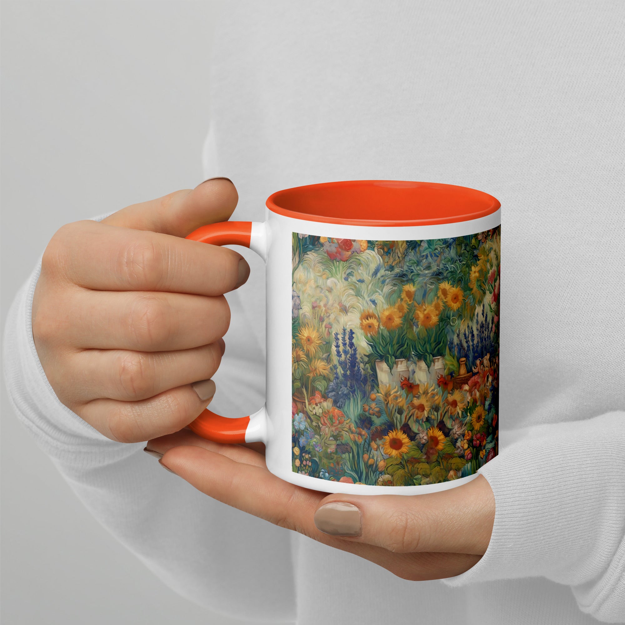 Keramiktasse „Garten von Arles“ von Vincent van Gogh, berühmtes Gemälde | Hochwertige Kunsttasse