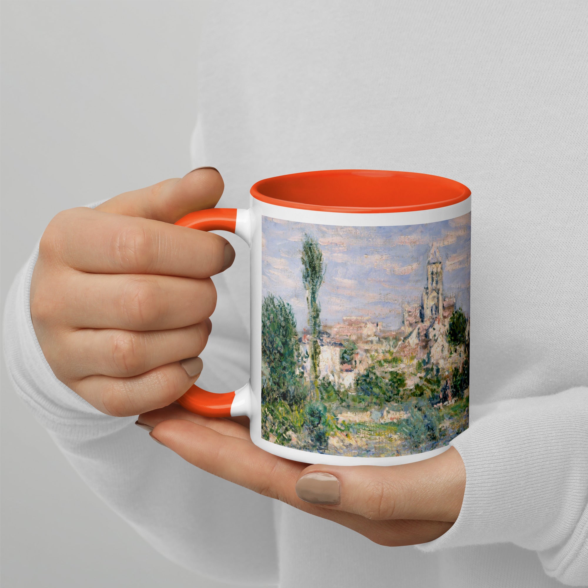 Claude Monet „Vetheuil im Sommer“, berühmtes Gemälde, Keramiktasse | Premium-Kunsttasse