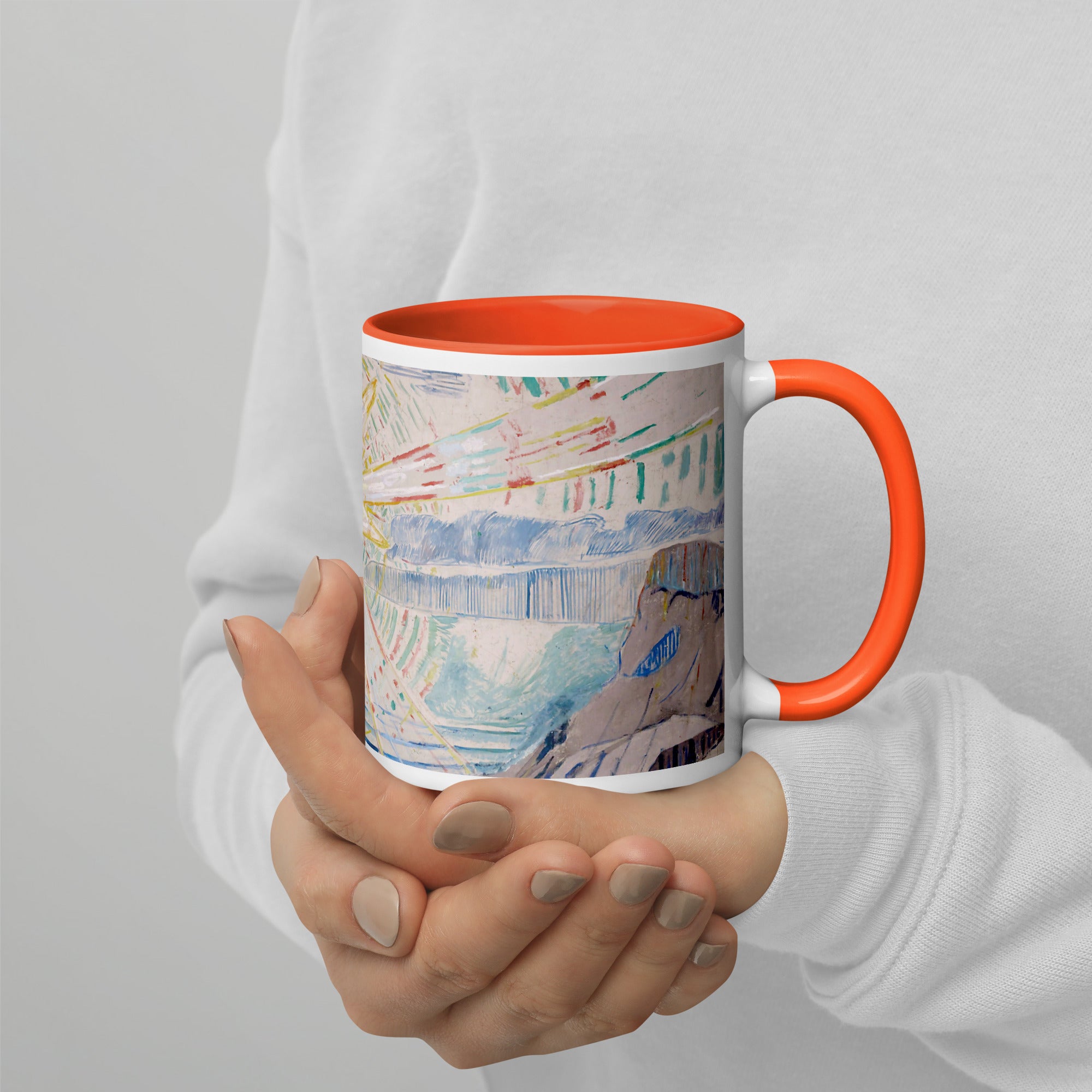 Edvard Munch 'The Sun' Famous Painting Ceramic Mug | Premium Art Mug