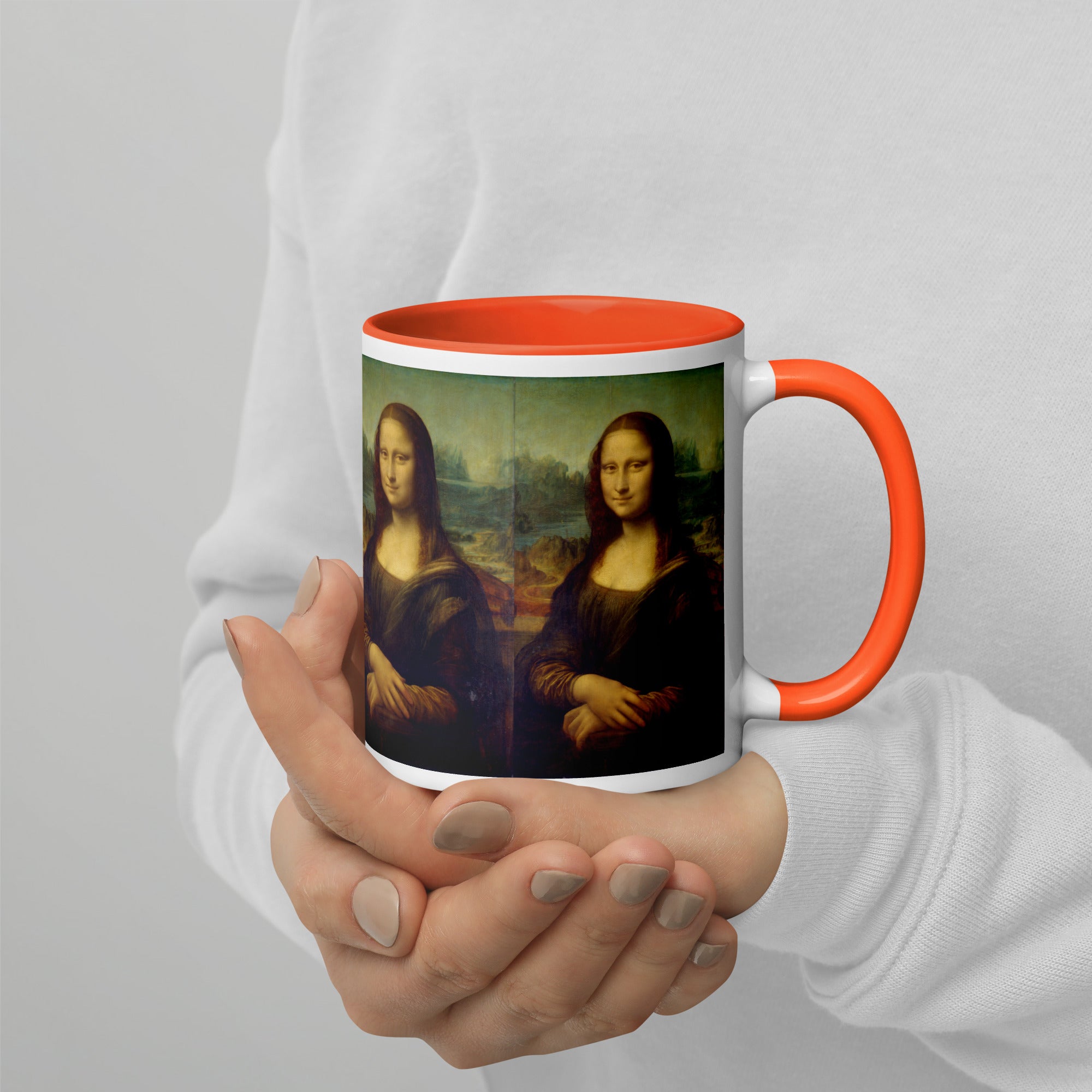 Keramiktasse „Mona Lisa“ von Leonardo da Vinci, berühmtes Gemälde | Hochwertige Kunsttasse