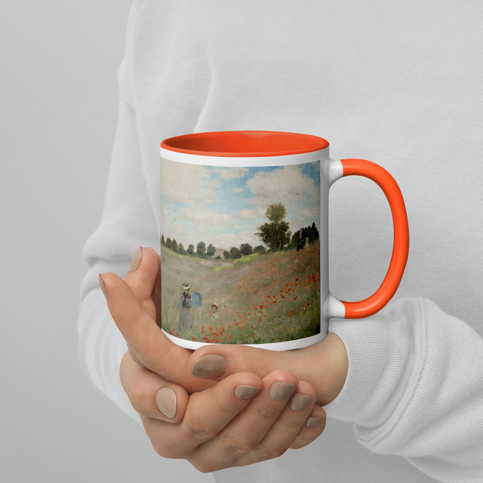 Keramiktasse „Mohnblumen“ von Claude Monet, berühmtes Gemälde | Hochwertige Kunsttasse