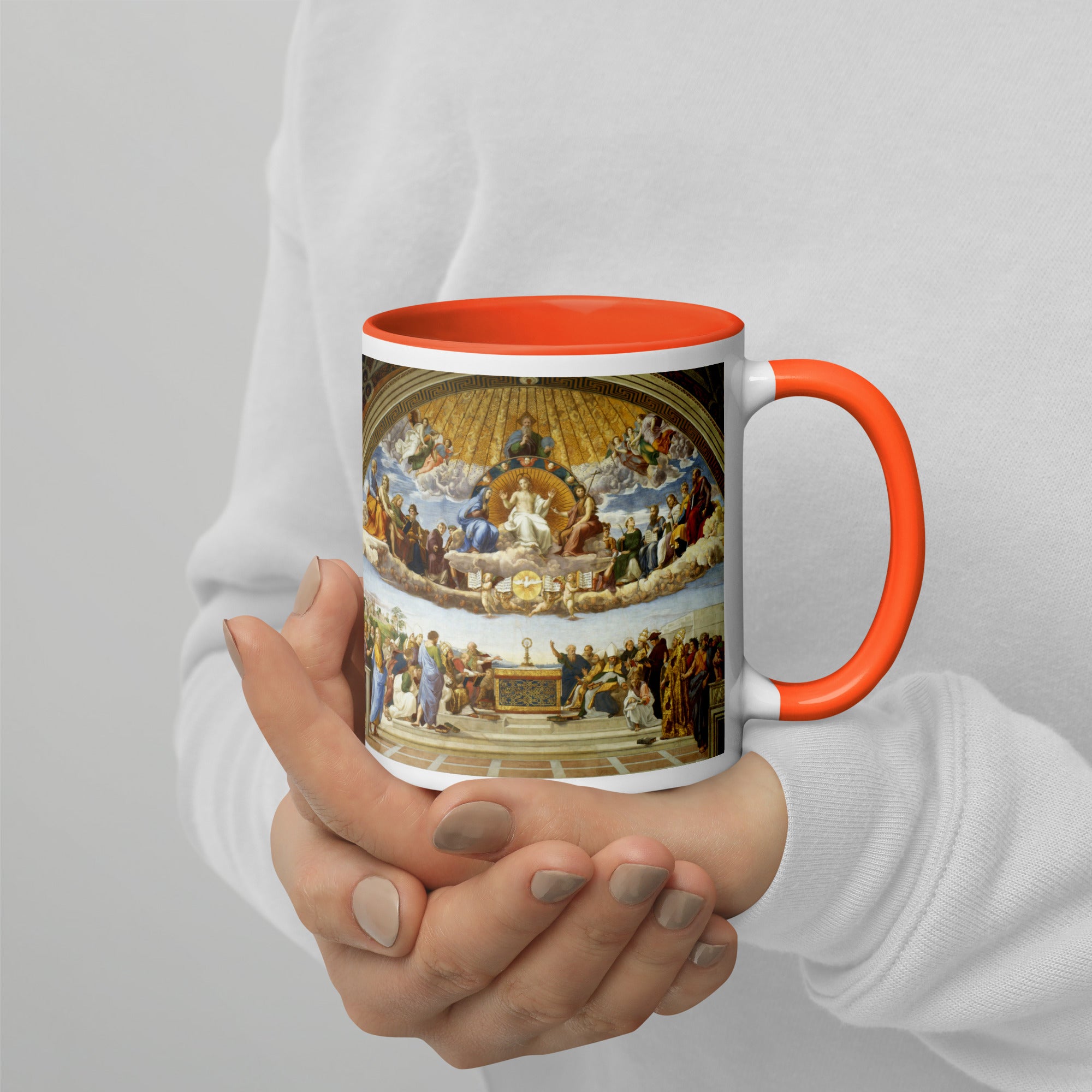 Raphael „Disputation des Heiligen Abendmahls“, berühmtes Gemälde, Keramiktasse | Premium-Kunsttasse