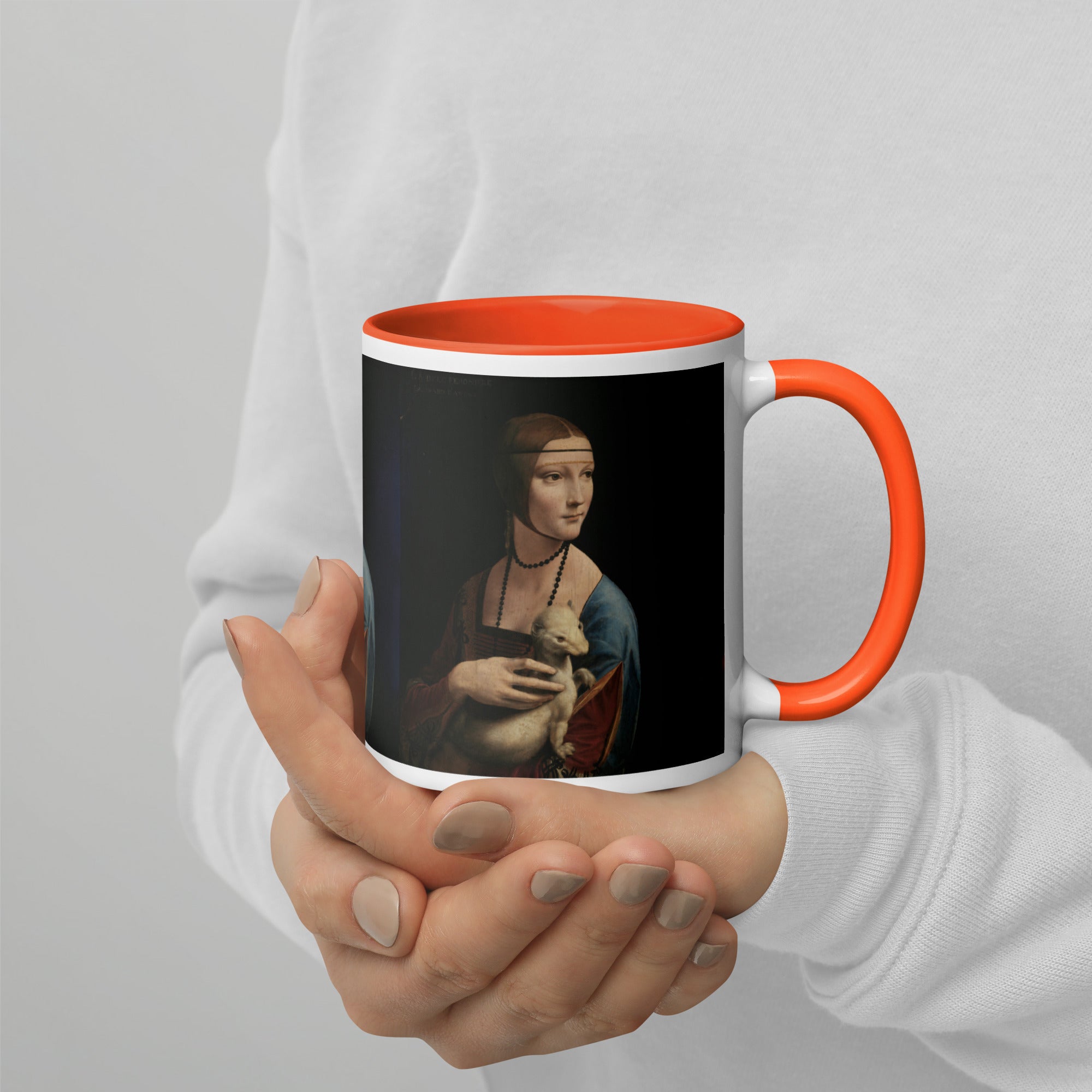 Leonardo da Vinci 'Lady with an Ermine' Famous Painting Ceramic Mug | Premium Art Mug