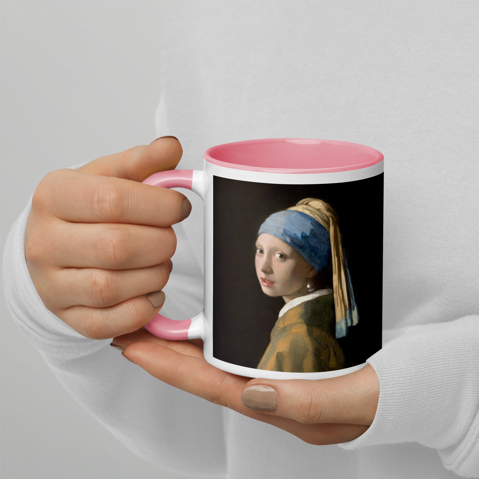 Keramiktasse „Mädchen mit dem Perlenohrgehänge“ von Johannes Vermeer, berühmtes Gemälde | Hochwertige Kunsttasse