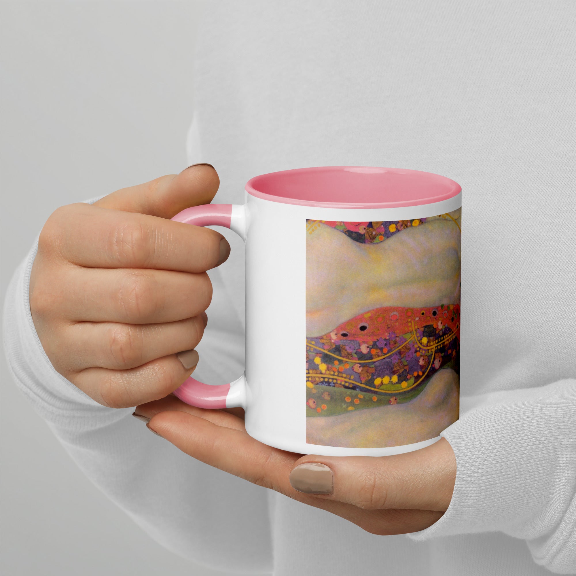 Keramiktasse „Wasserschlangen II“ von Gustav Klimt, berühmtes Gemälde | Hochwertige Kunsttasse