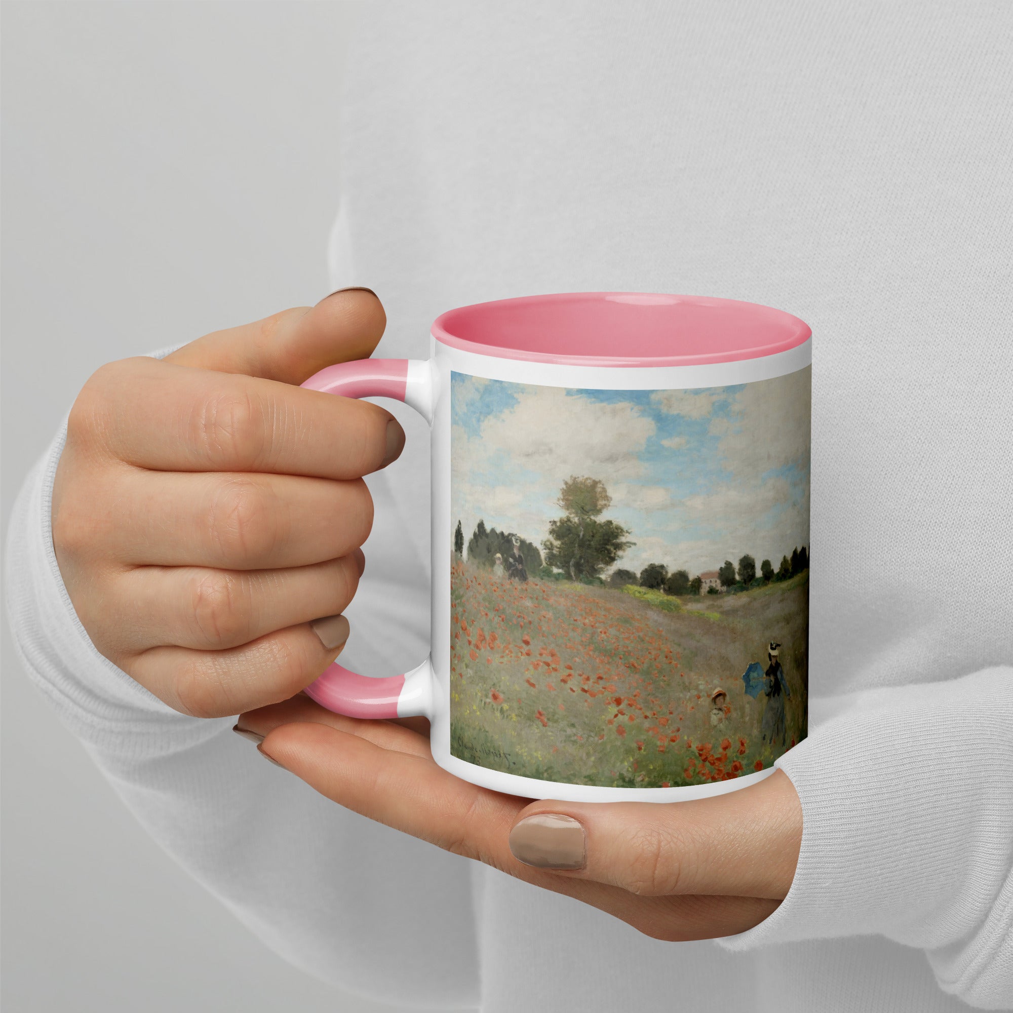 Keramiktasse „Mohnblumen“ von Claude Monet, berühmtes Gemälde | Hochwertige Kunsttasse