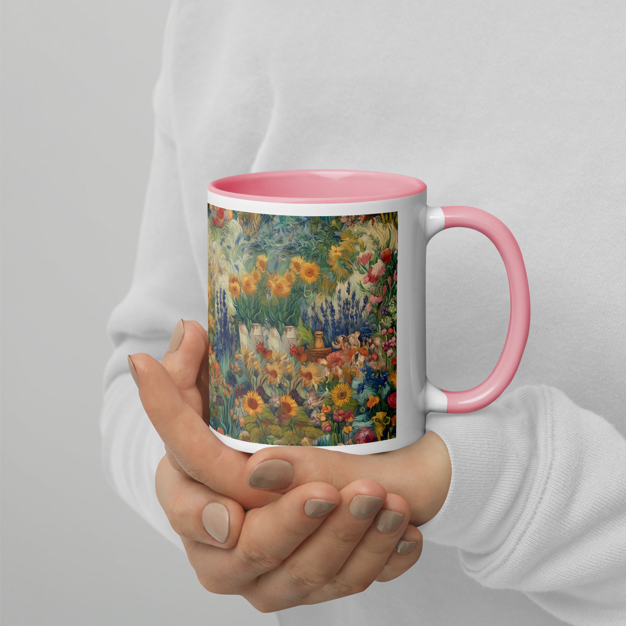 Keramiktasse „Garten von Arles“ von Vincent van Gogh, berühmtes Gemälde | Hochwertige Kunsttasse