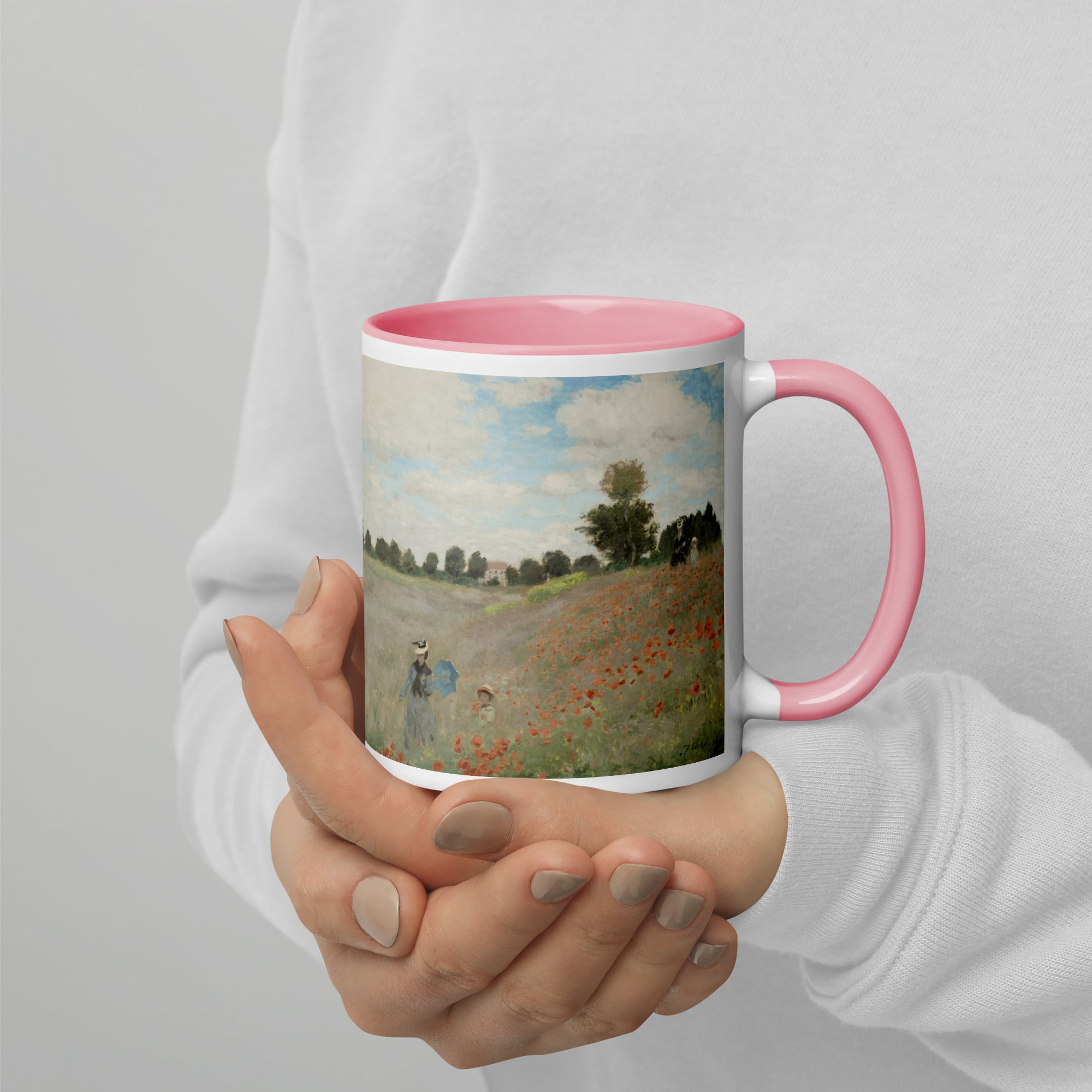 Keramiktasse „Mohnblumen“ von Claude Monet, berühmtes Gemälde | Hochwertige Kunsttasse