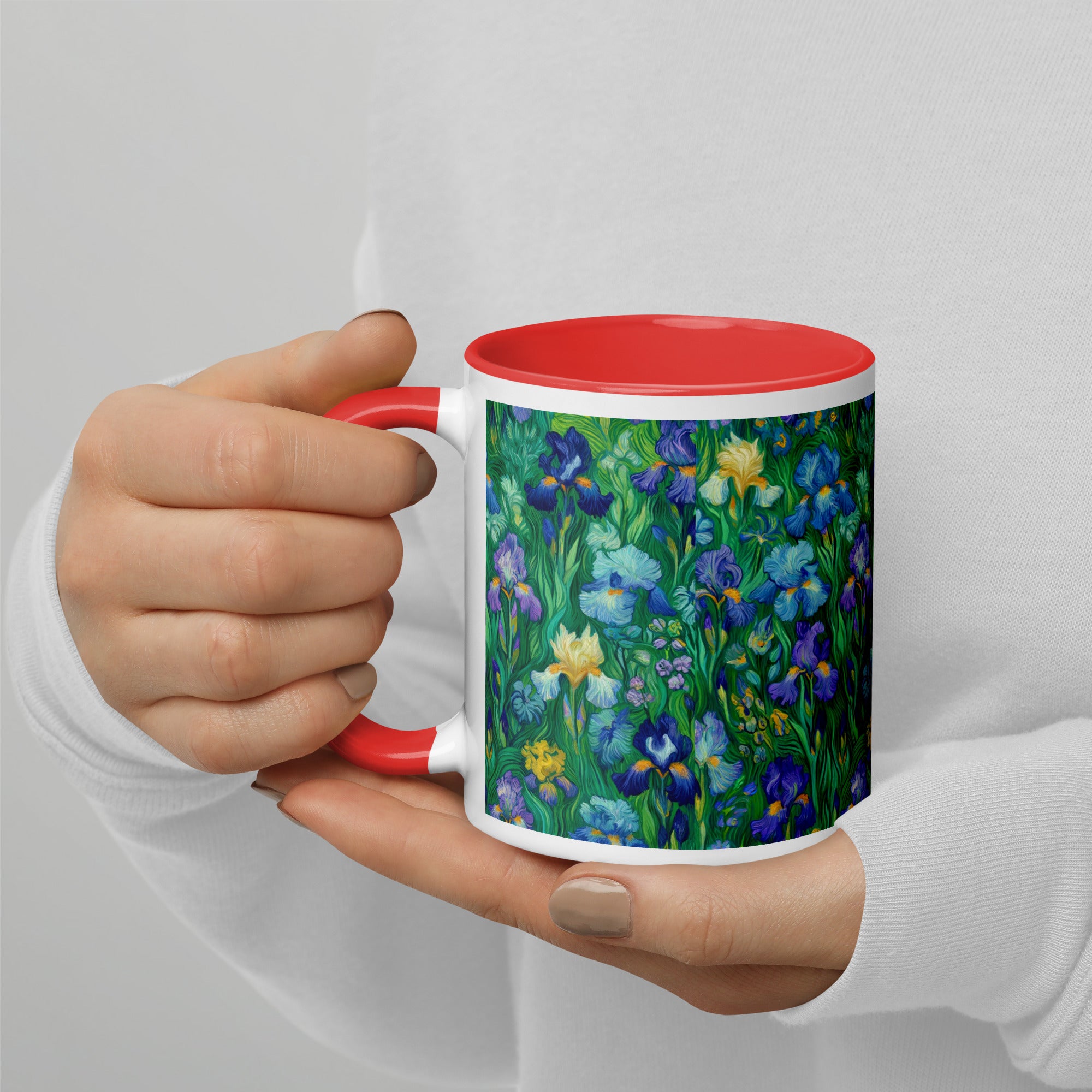 Vincent van Gogh 'Irises' Famous Painting Ceramic Mug | Premium Art Mug