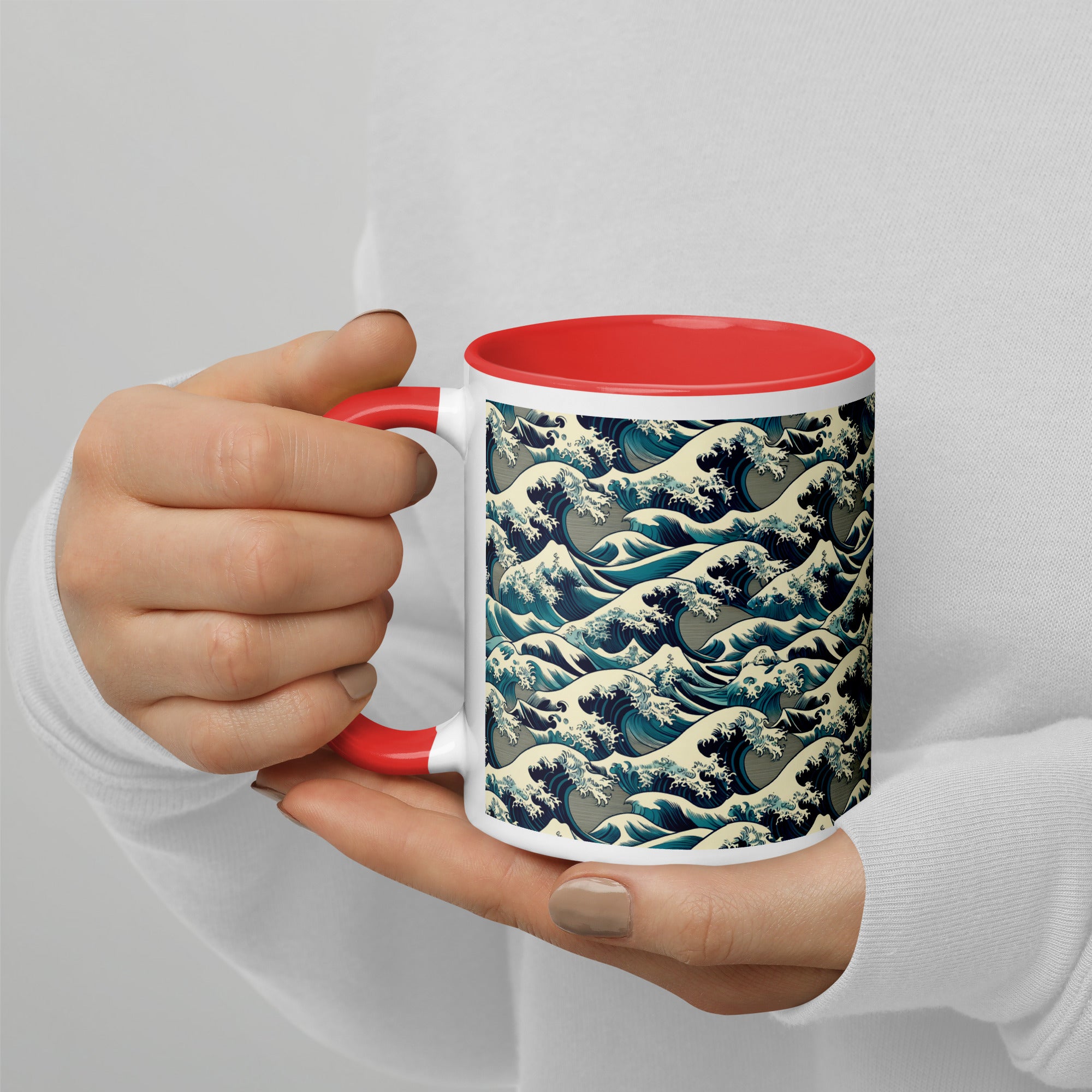 Hokusai 'The Great Wave off Kanagawa' Famous Painting Ceramic Mug | Premium Art Mug