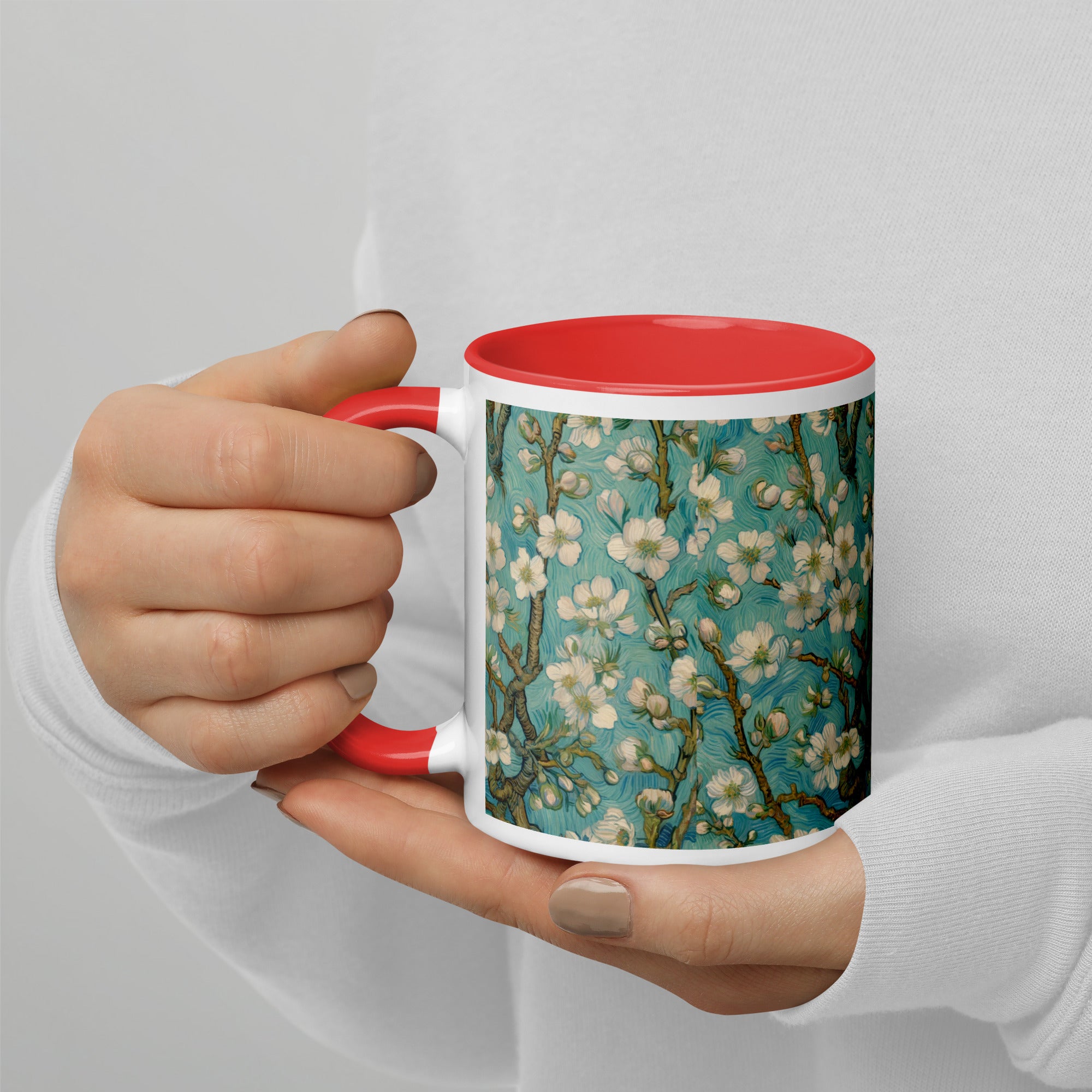 Keramiktasse „Mandelblüte“ von Vincent van Gogh, berühmtes Gemälde | Hochwertige Kunsttasse