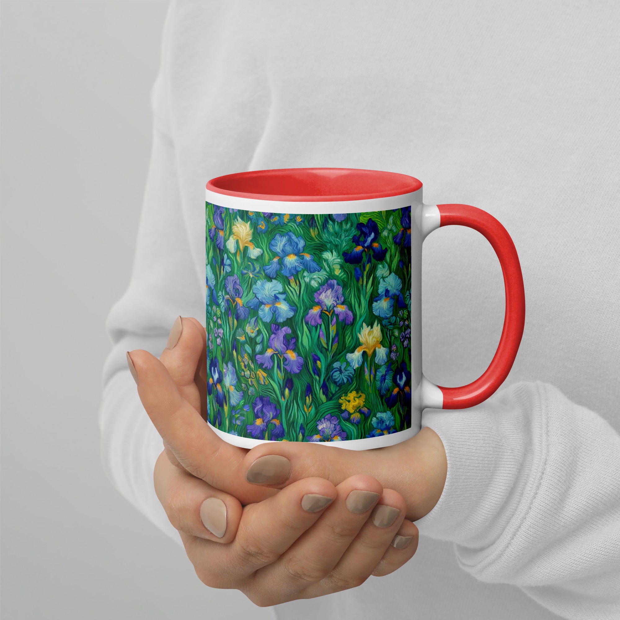 Vincent van Gogh 'Irises' Famous Painting Ceramic Mug | Premium Art Mug