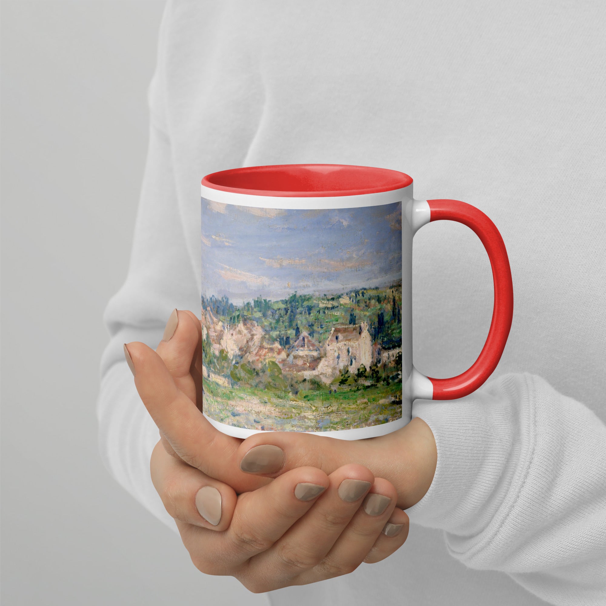 Claude Monet „Vetheuil im Sommer“, berühmtes Gemälde, Keramiktasse | Premium-Kunsttasse