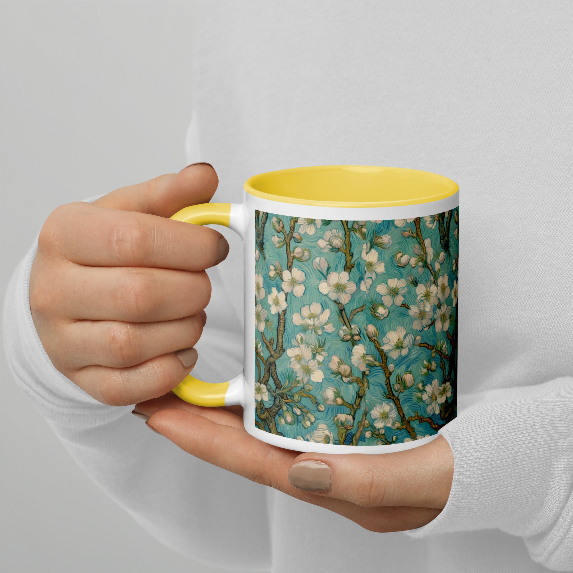 Keramiktasse „Mandelblüte“ von Vincent van Gogh, berühmtes Gemälde | Hochwertige Kunsttasse