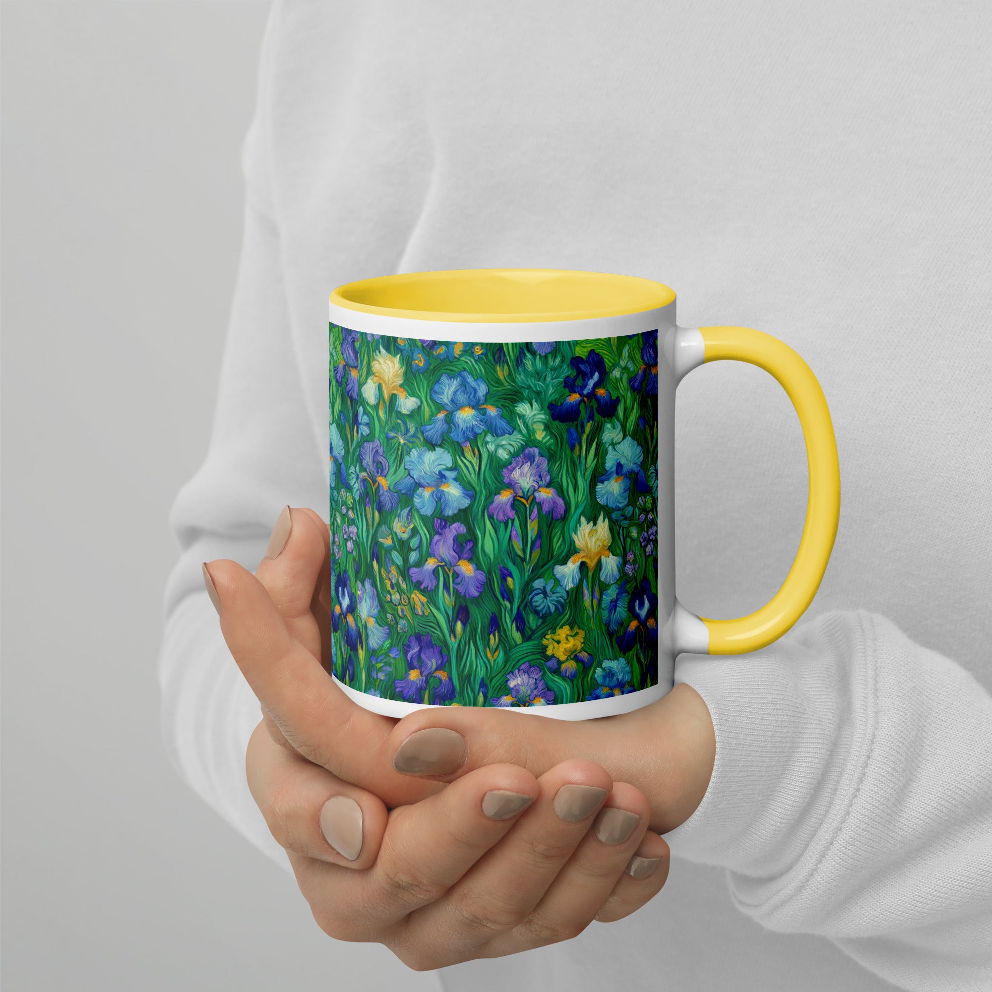 Vincent van Gogh 'Irises' Famous Painting Ceramic Mug | Premium Art Mug