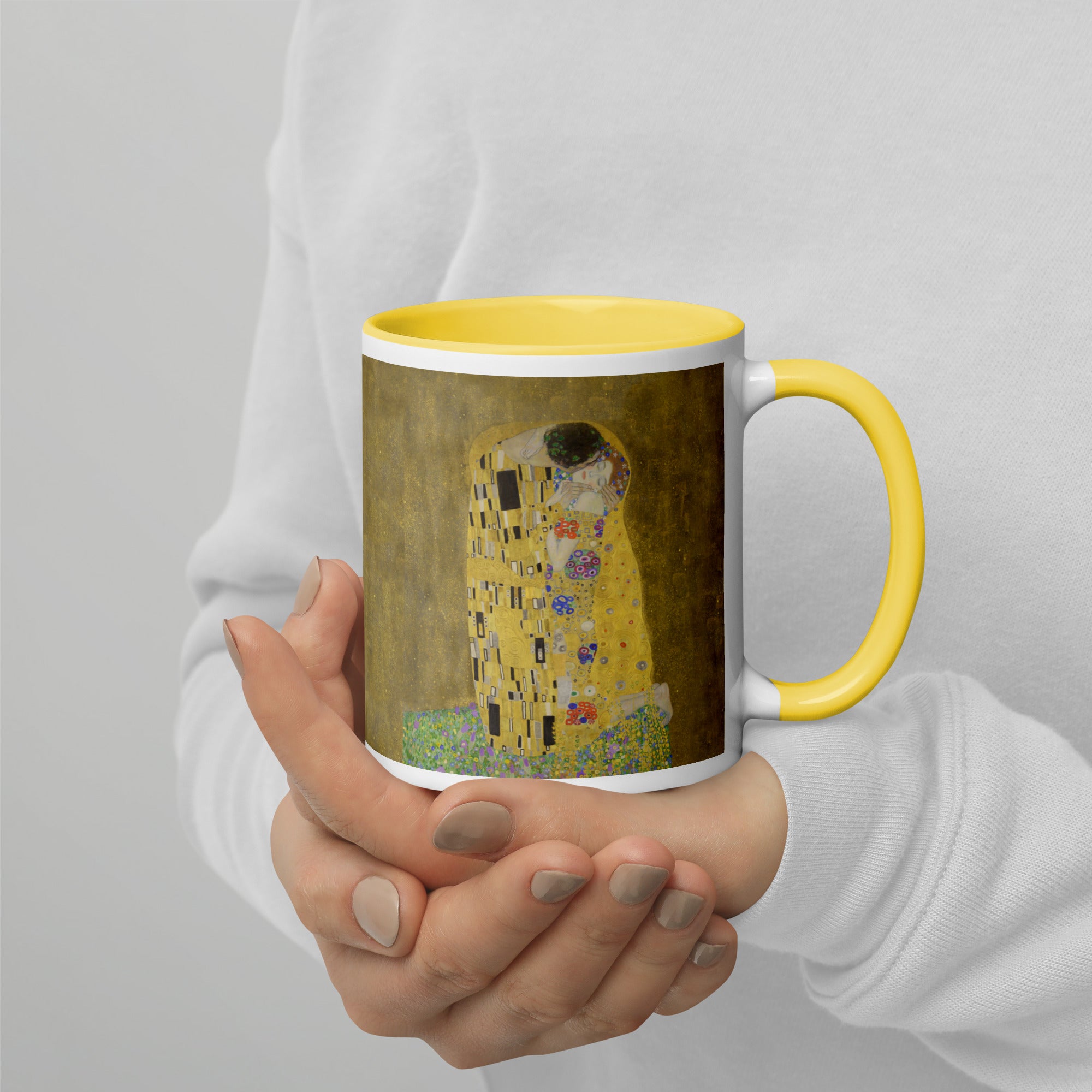 Keramiktasse „Der Kuss“ von Gustav Klimt, berühmtes Gemälde | Hochwertige Kunsttasse