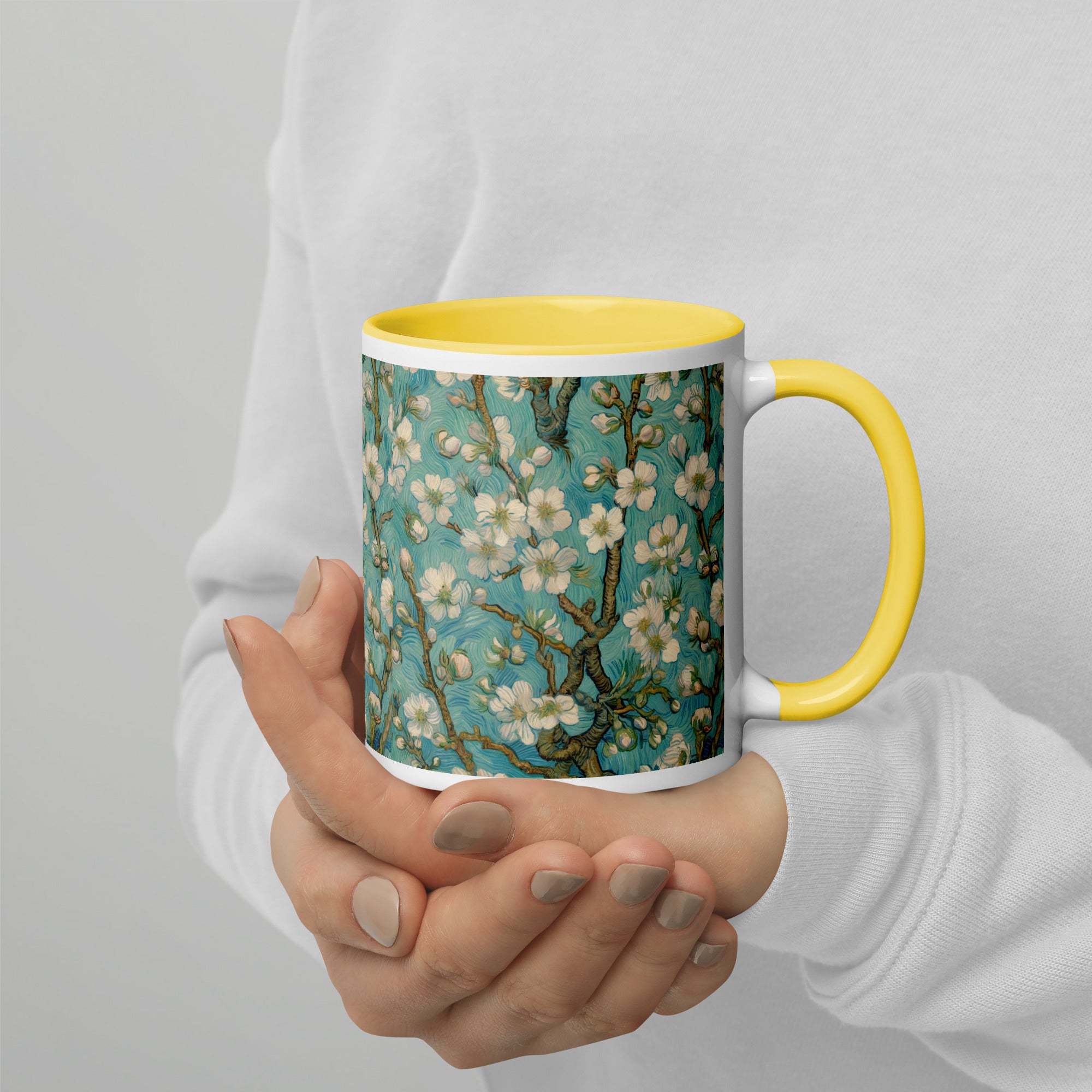 Keramiktasse „Mandelblüte“ von Vincent van Gogh, berühmtes Gemälde | Hochwertige Kunsttasse