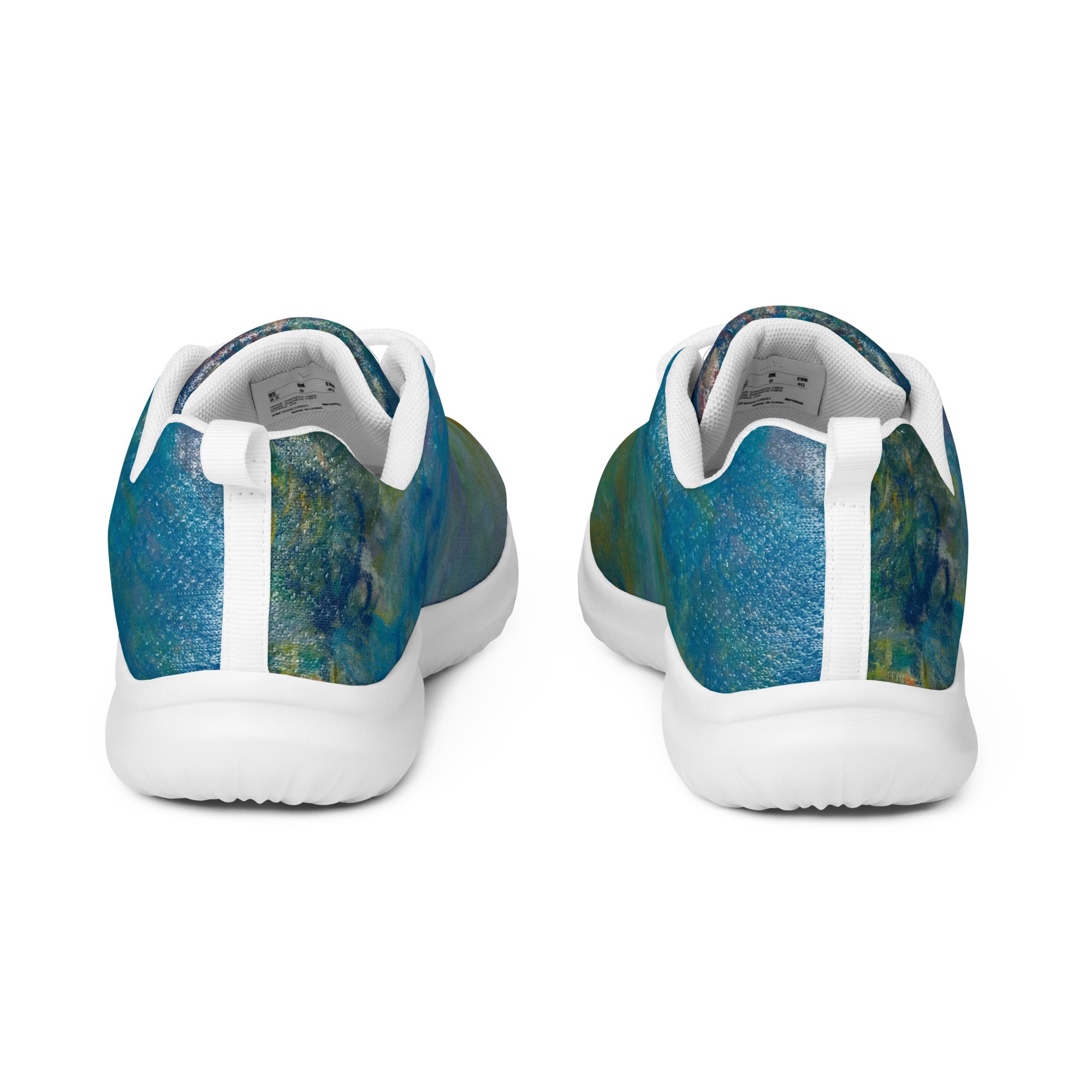 Claude Monet 'Wisteria' Lightweight Athletic Running Shoes | Premium Art Sneakers for Women