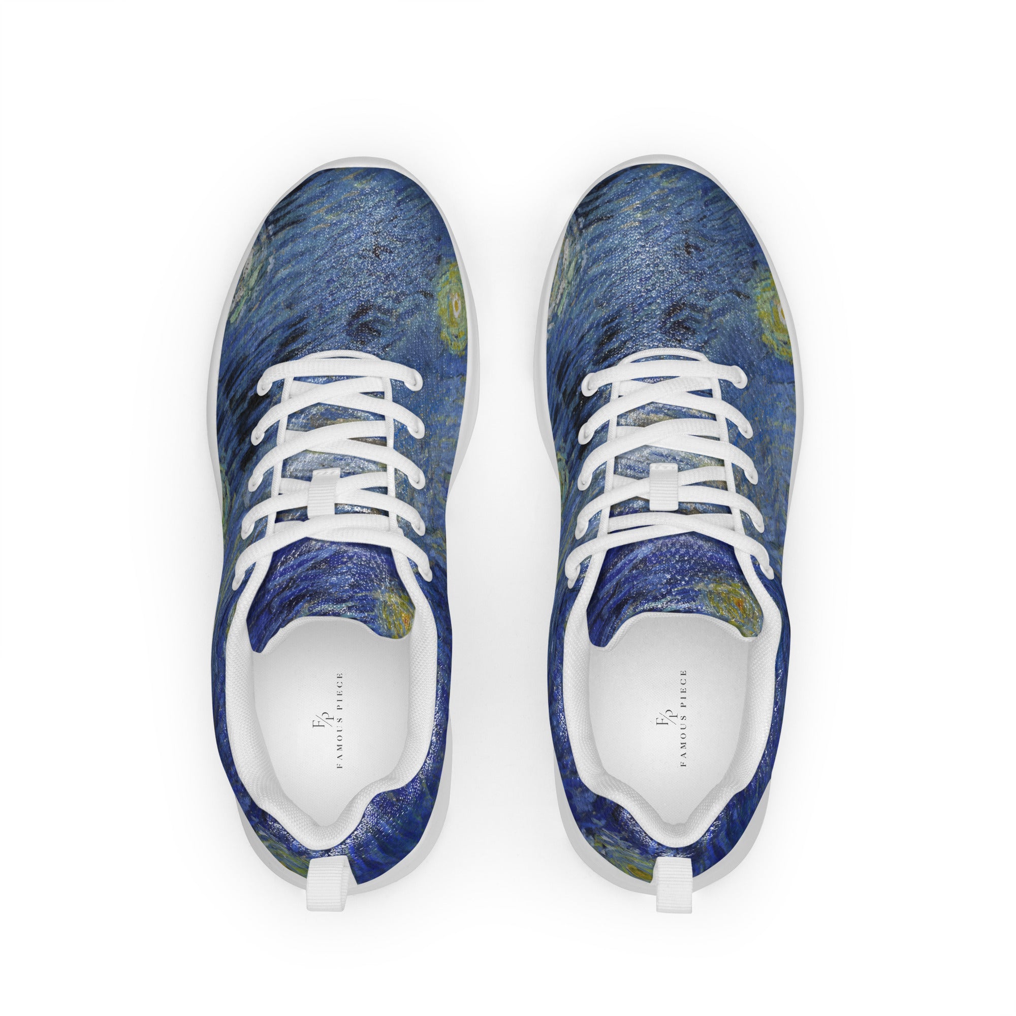 Vincent van Gogh 'Starry Night' Lightweight Athletic Running Shoes | Premium Art Sneakers for Women