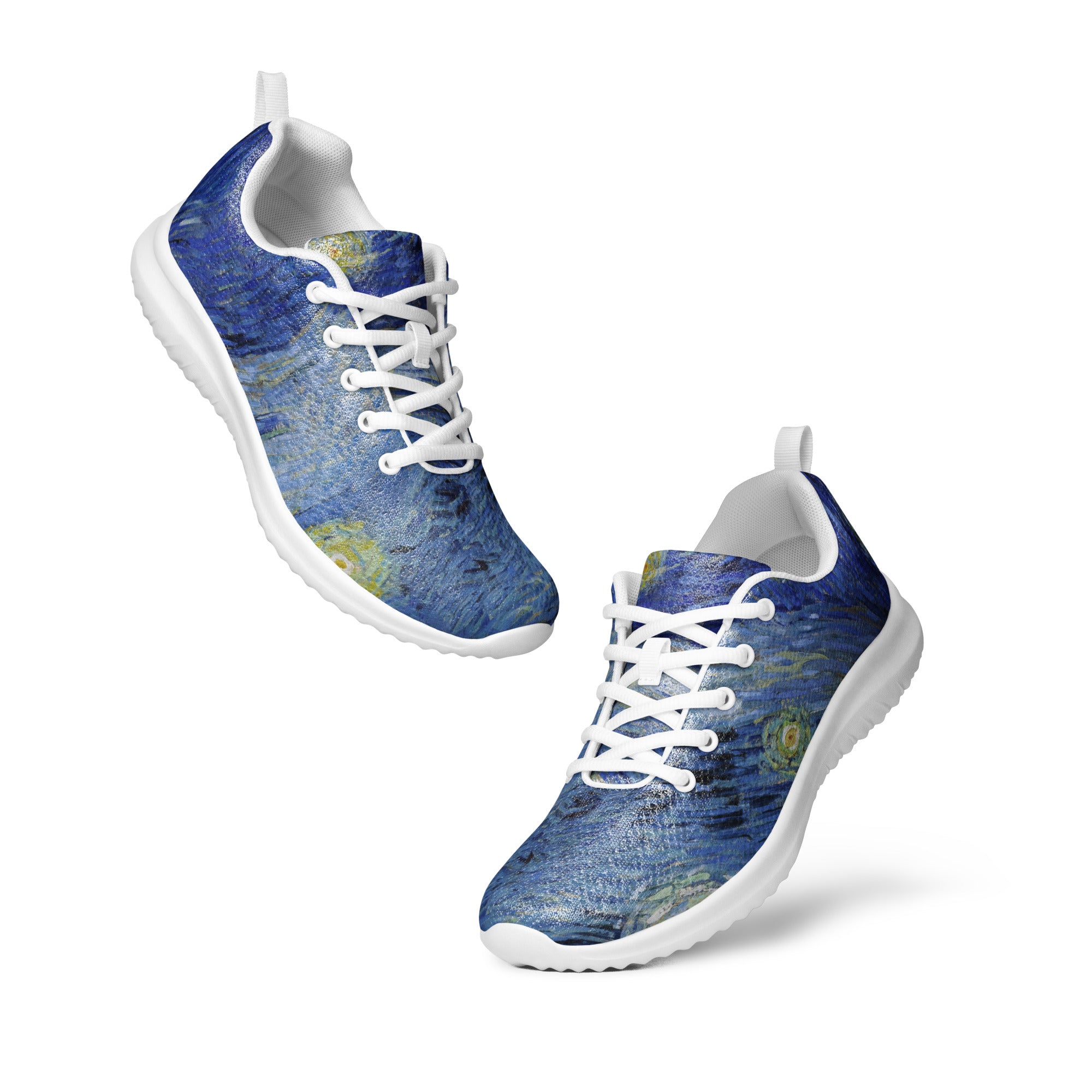 Vincent van Gogh „Sternennacht“ – Leichte sportliche Laufschuhe | Hochwertige Kunst-Sneaker für Damen