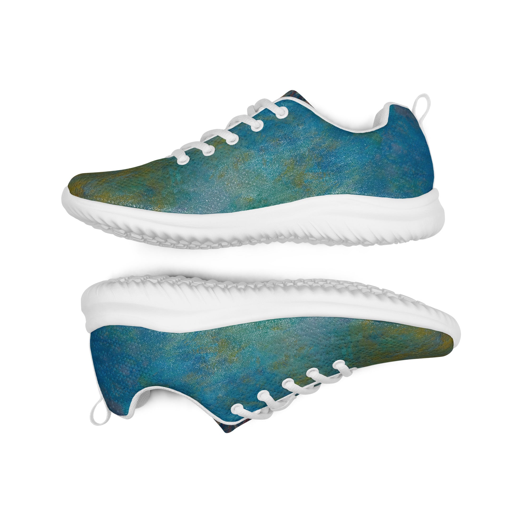 Claude Monet 'Wisteria' Lightweight Athletic Running Shoes | Premium Art Sneakers for Women