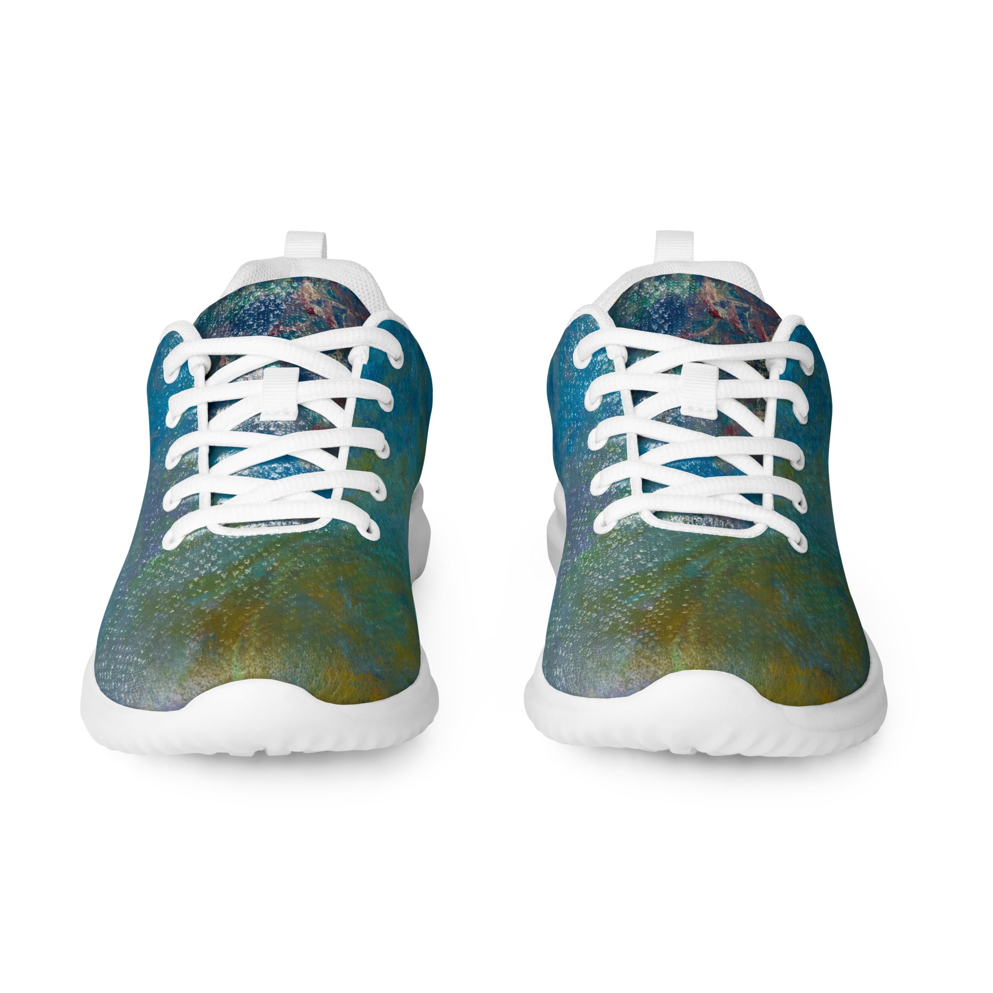 Claude Monet 'Wisteria' Lightweight Athletic Running Shoes | Premium Art Sneakers for Women