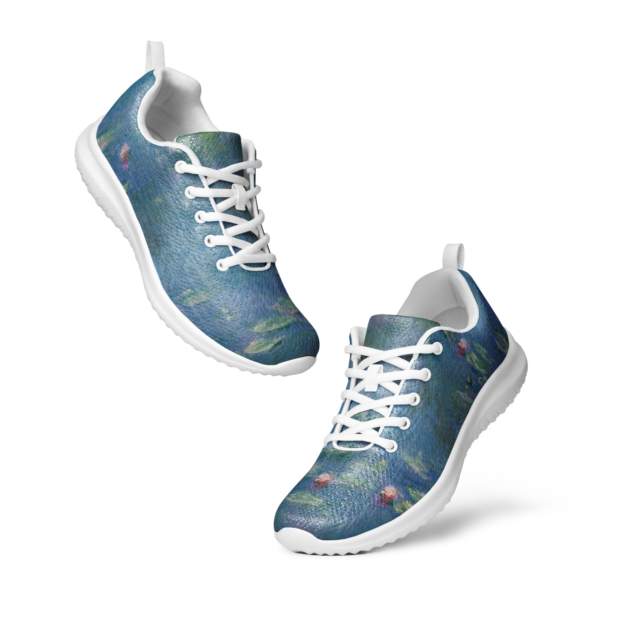 Claude Monet „Seerosen“ Leichte sportliche Laufschuhe | Hochwertige Kunst-Sneaker für Damen