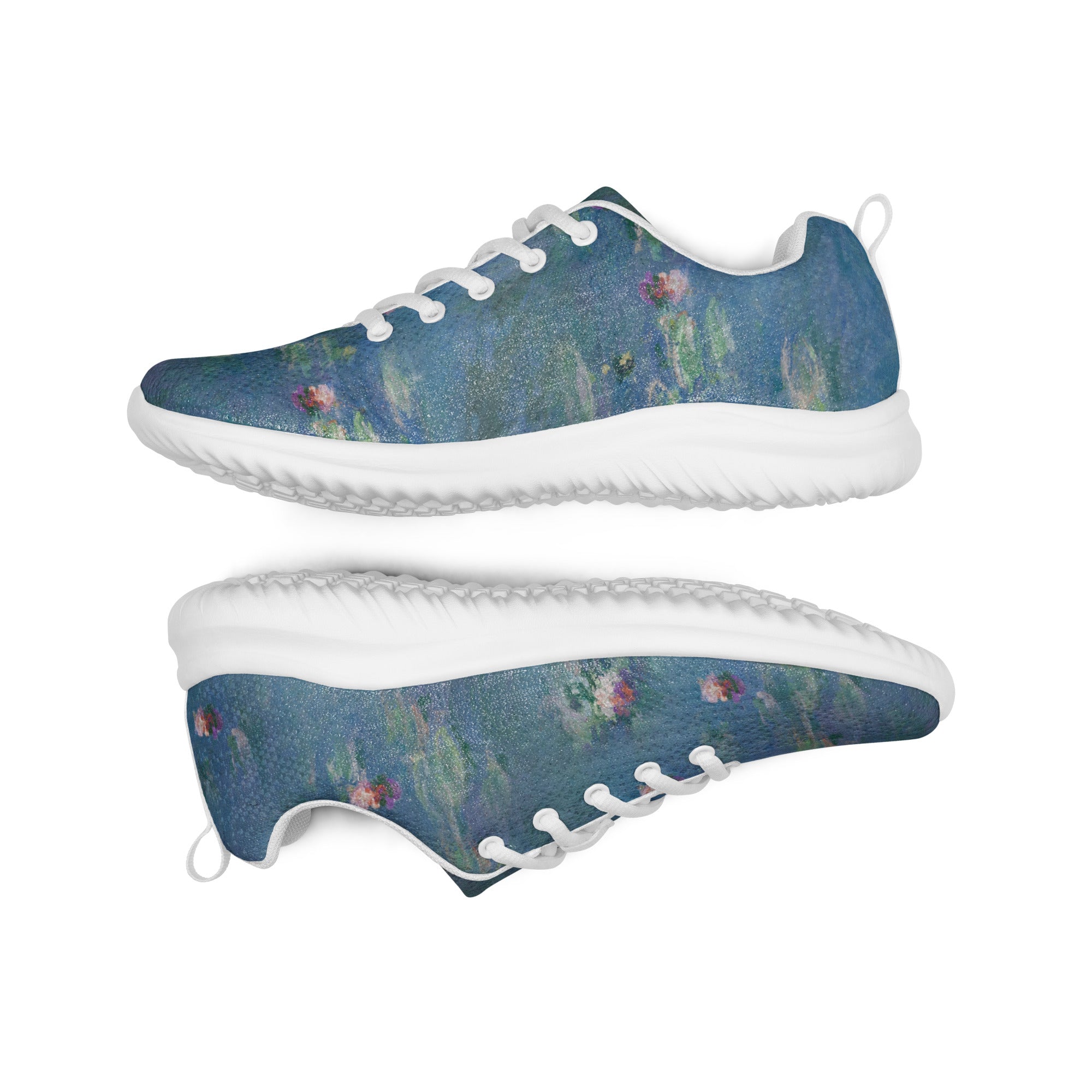 Claude Monet „Seerosen“ Leichte sportliche Laufschuhe | Hochwertige Kunst-Sneaker für Damen