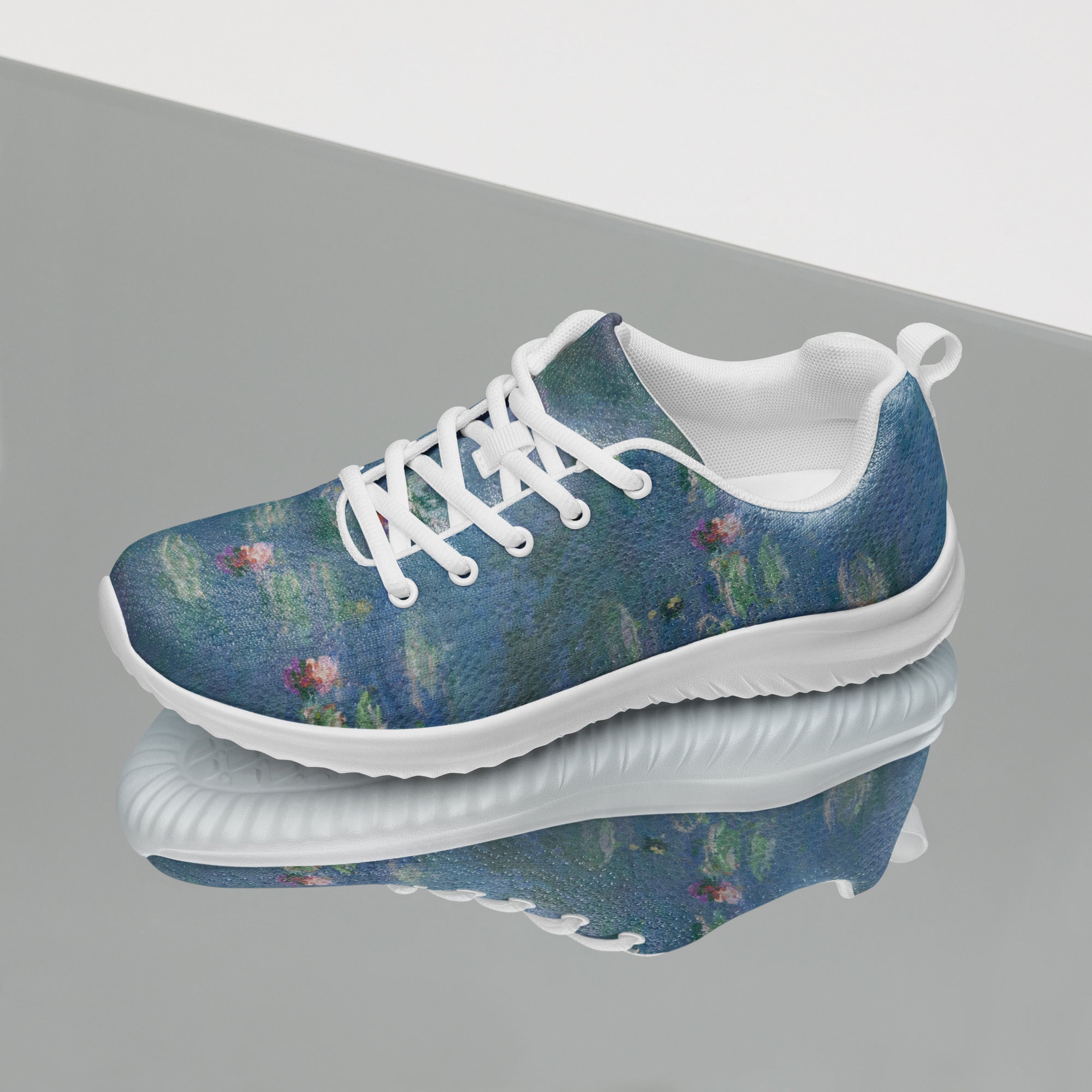 Claude Monet „Seerosen“ Leichte sportliche Laufschuhe | Hochwertige Kunst-Sneaker für Damen